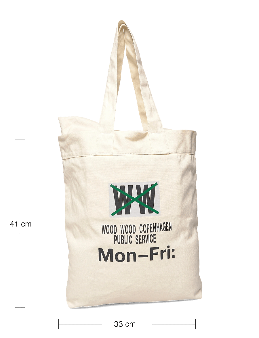 WOOD WOOD - WWZion mon-fri tote 25306 - nach stil kaufen - off white - 4