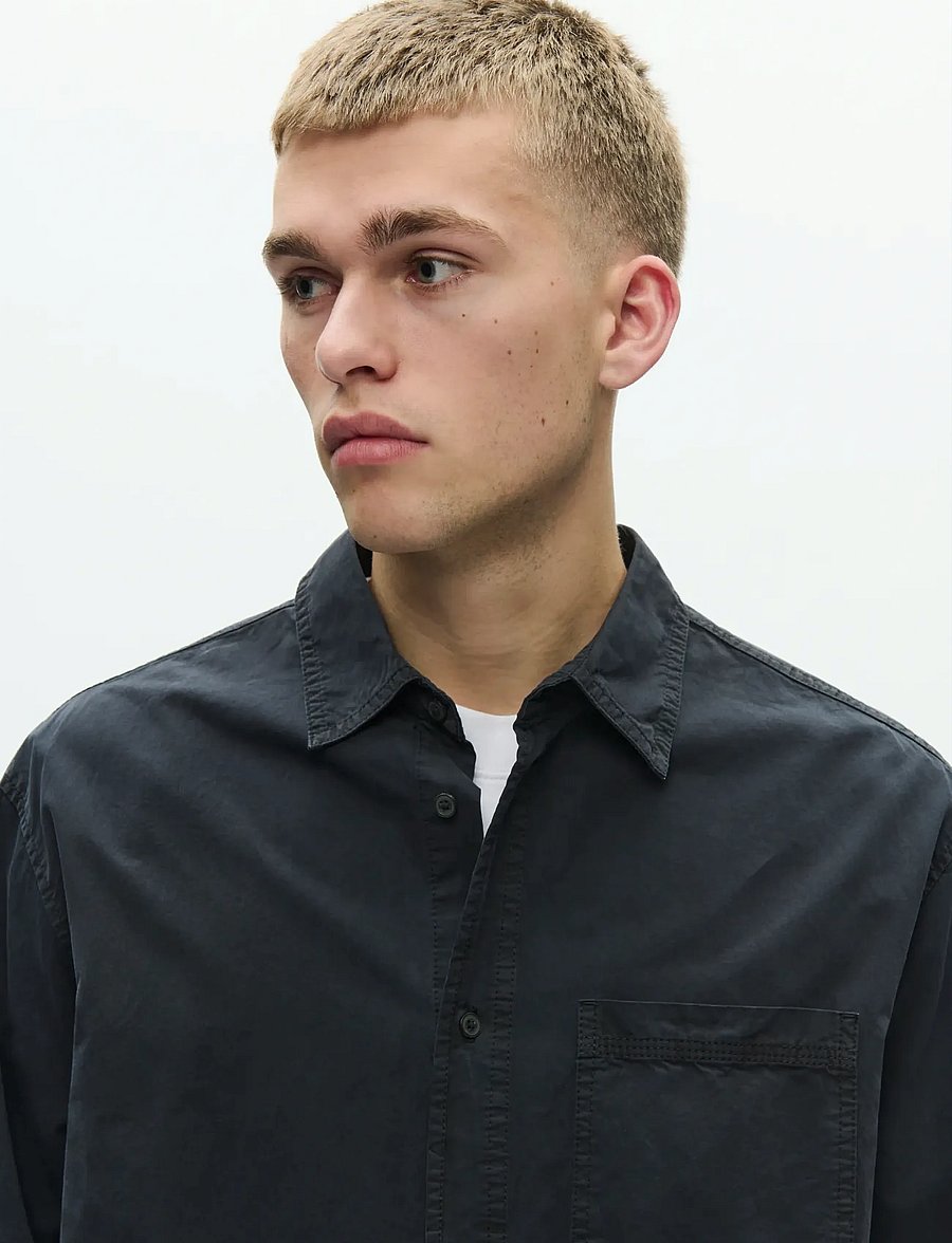 WOOD WOOD - WWNico shirt 25187 - basic-hemden - black - 4