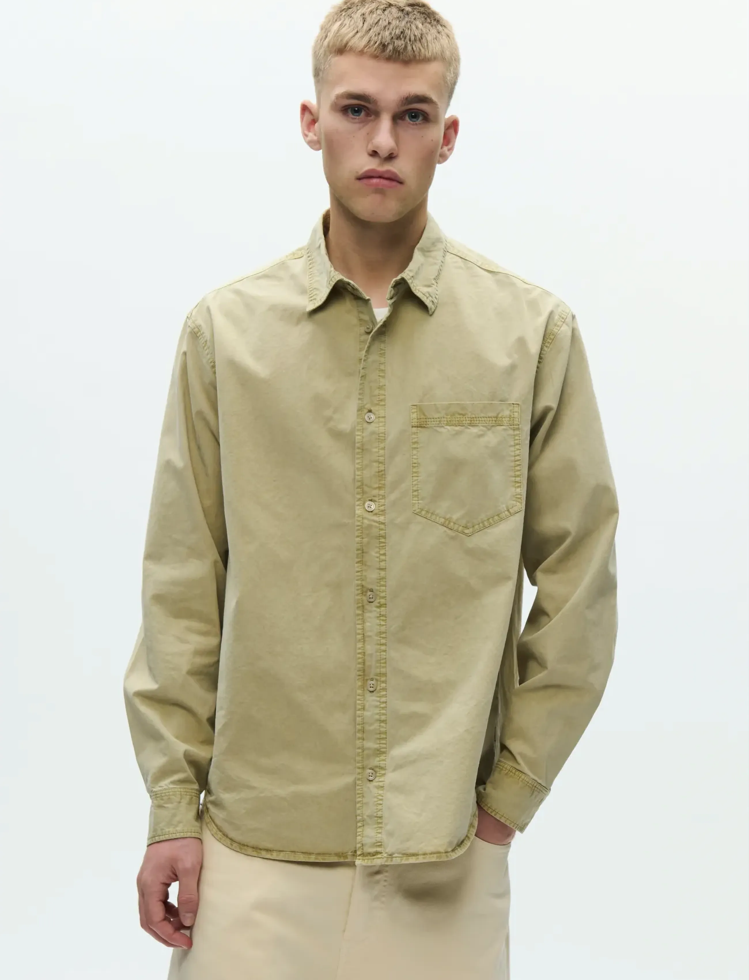 WOOD WOOD WWNico shirt 25187 - Riided - SENECA ROCK / beige