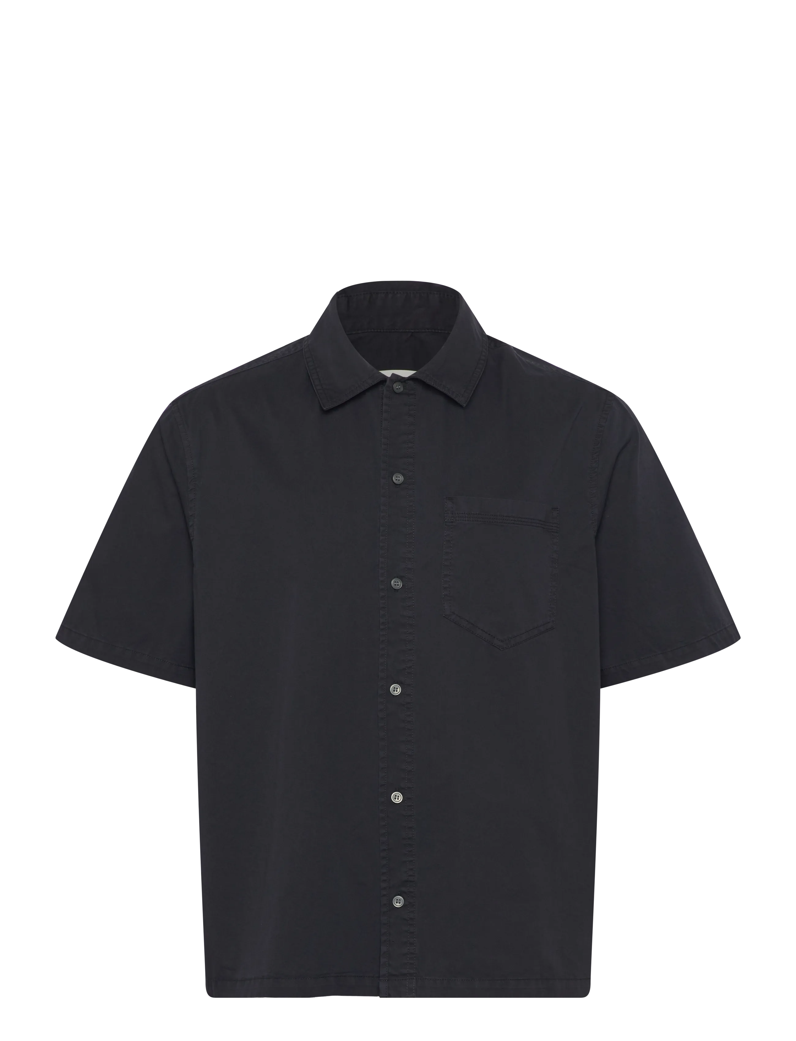 WOOD WOOD - WWNico SS Shirt 25187 - chemises basiques - black - 1