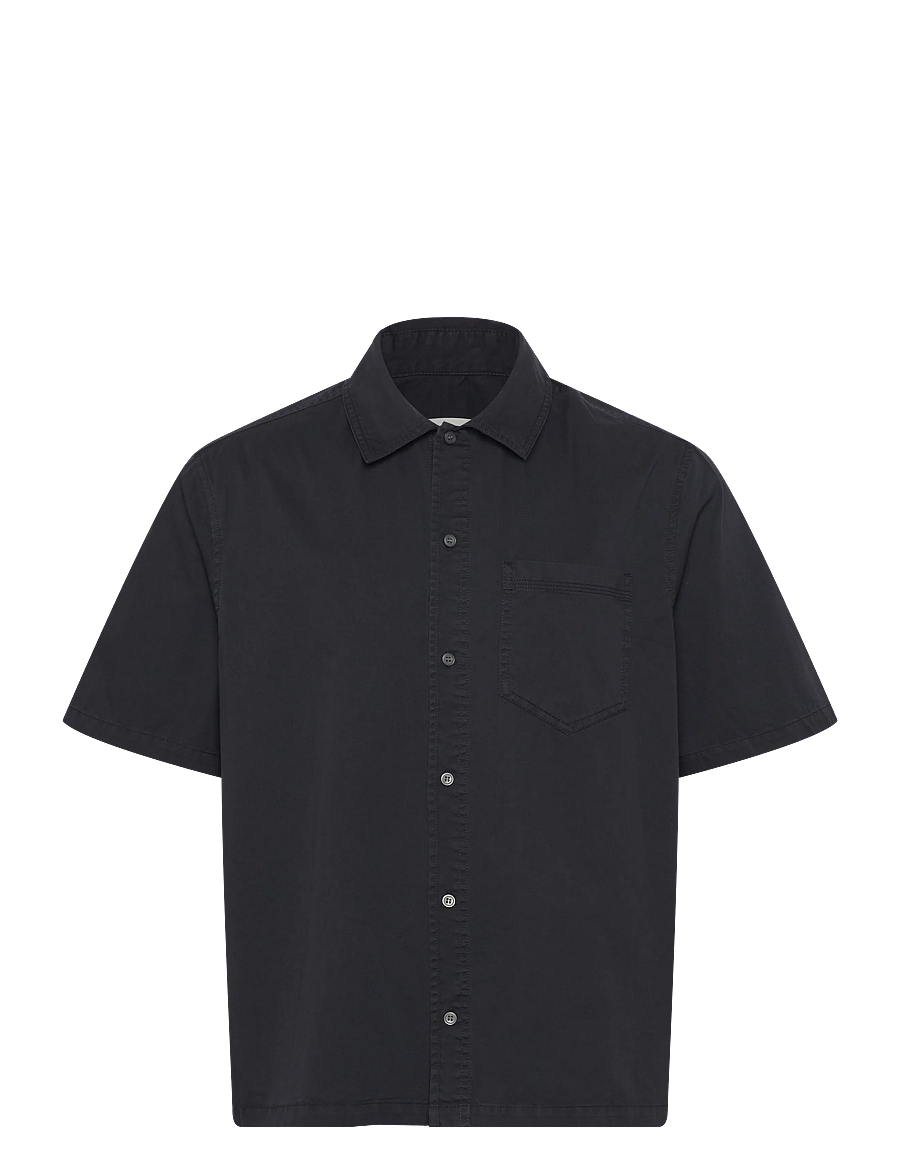 WOOD WOOD - WWNico SS Shirt 25187 - basic shirts - black - 1