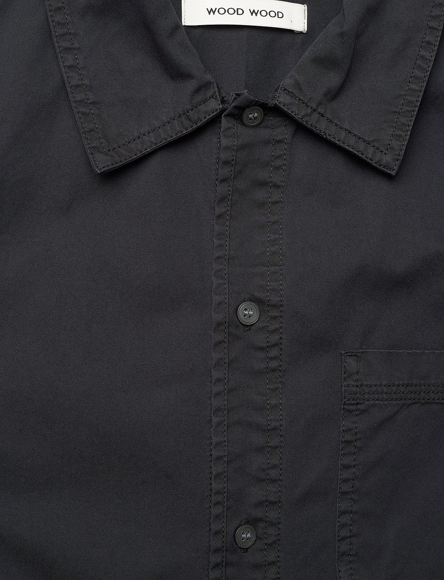 WOOD WOOD - WWNico SS Shirt 25187 - basic shirts - black - 5