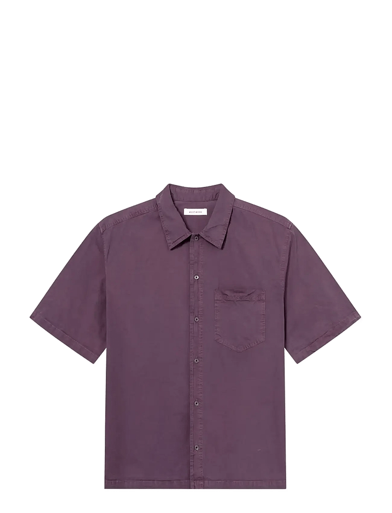 WOOD WOOD - WWNico SS Shirt 25187 - short-sleeved shirts - vintage violet - 1