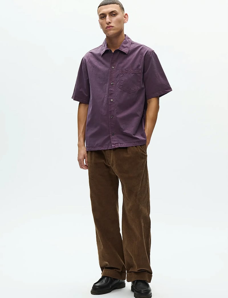 WOOD WOOD - WWNico SS Shirt 25187 - short-sleeved shirts - vintage violet - 2