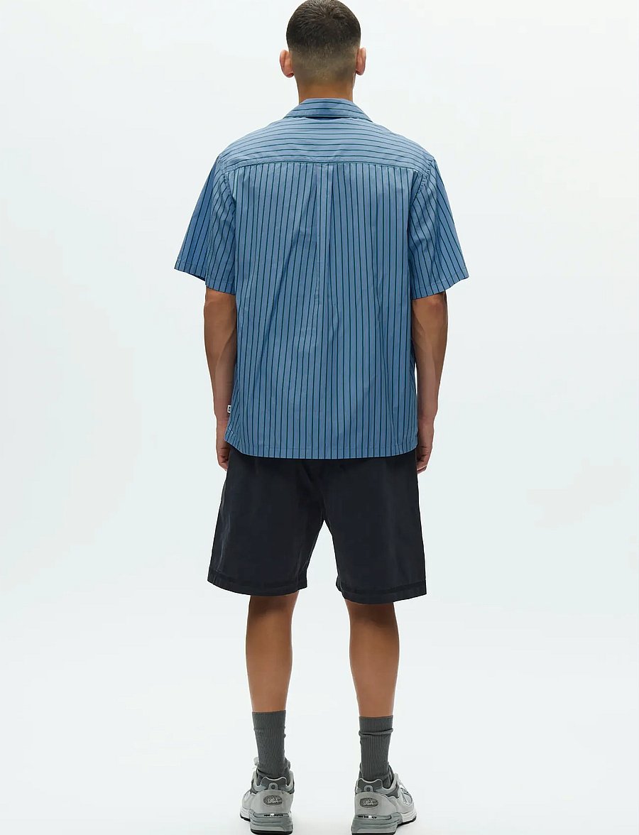 WOOD WOOD - WWNico SS shirt 25115 - randiga skjortor - azurine stripe - 3