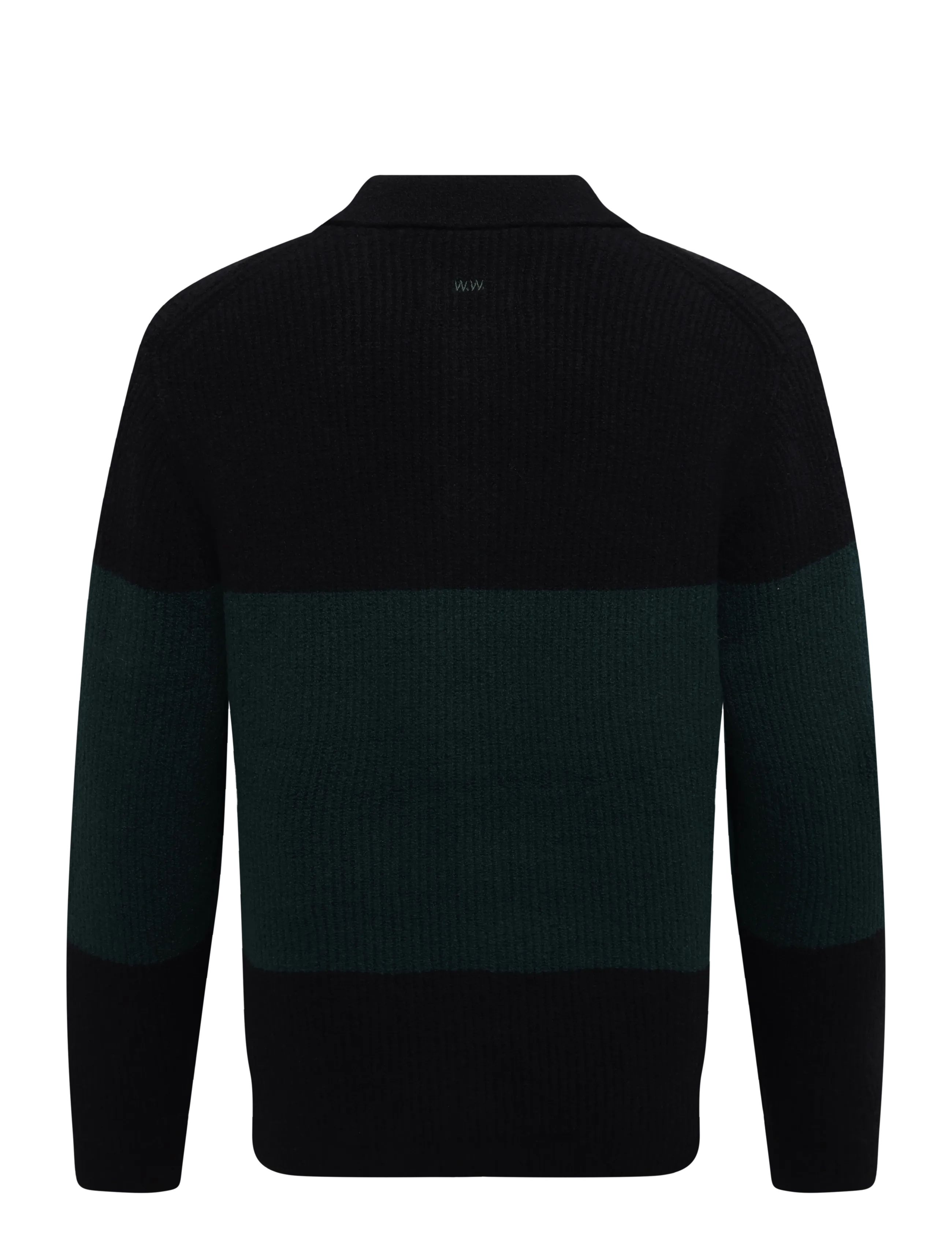 WOOD WOOD - WWKimse polo 25363 - poloer i strik med lange ærmer - ponderosa pine stripe - 2