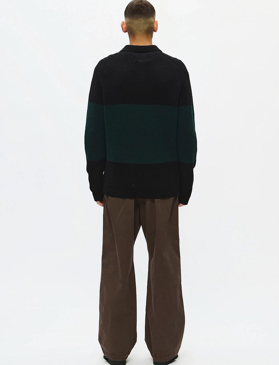 WOOD WOOD - WWKimse polo 25363 - long-sleeved knitted polos - ponderosa pine stripe - 4