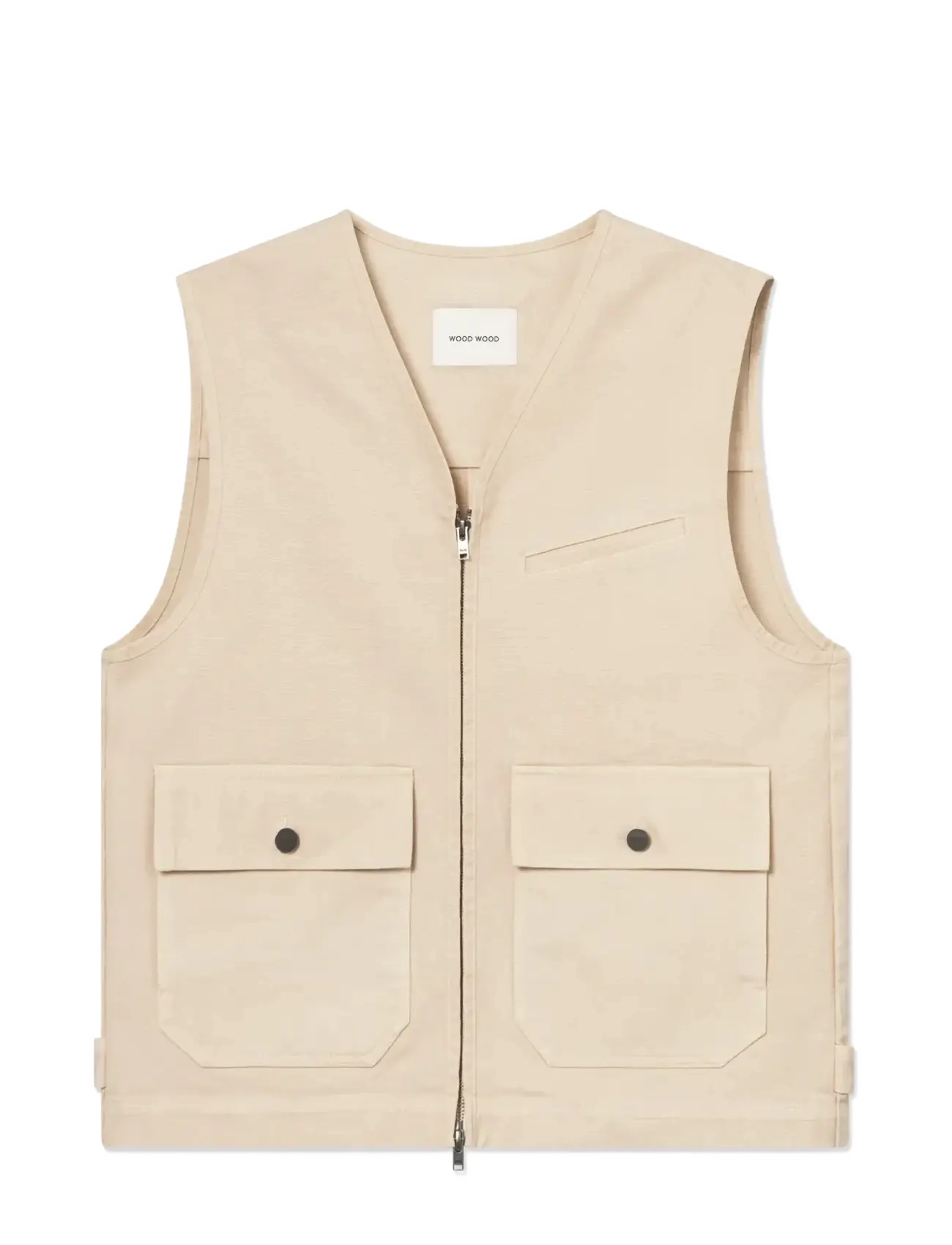 WOOD WOOD Wwbow Vest 25197 Beige - M - Herren