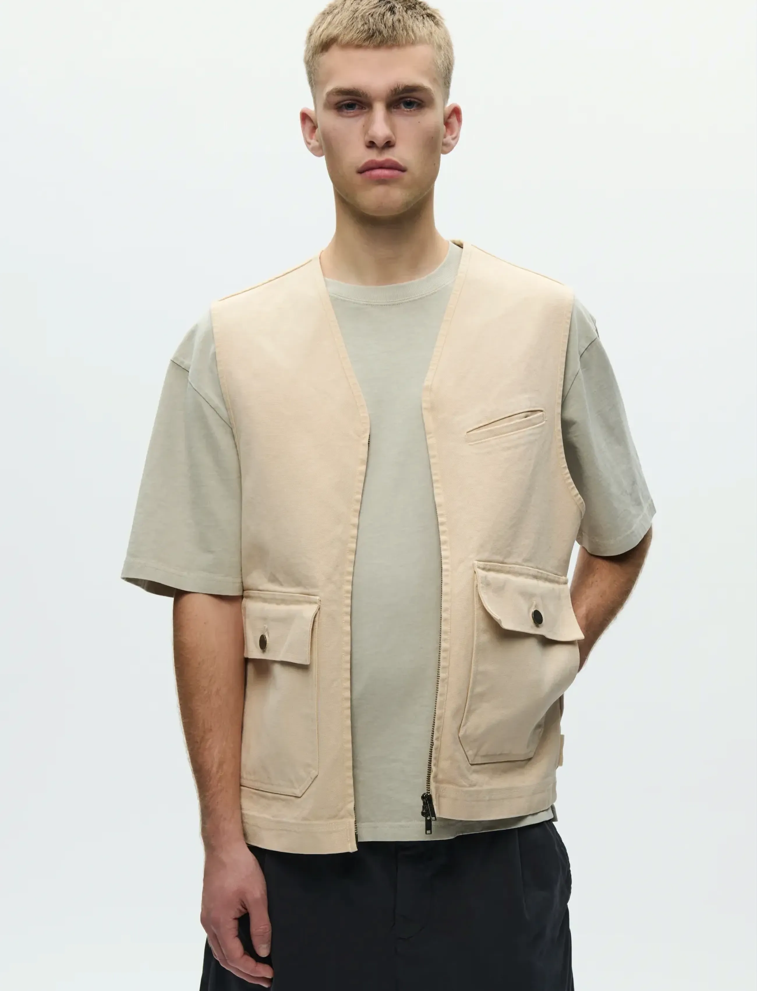 WOOD WOOD WWBow vest 25197 - Streetwear - TURTLEDOVE / beige