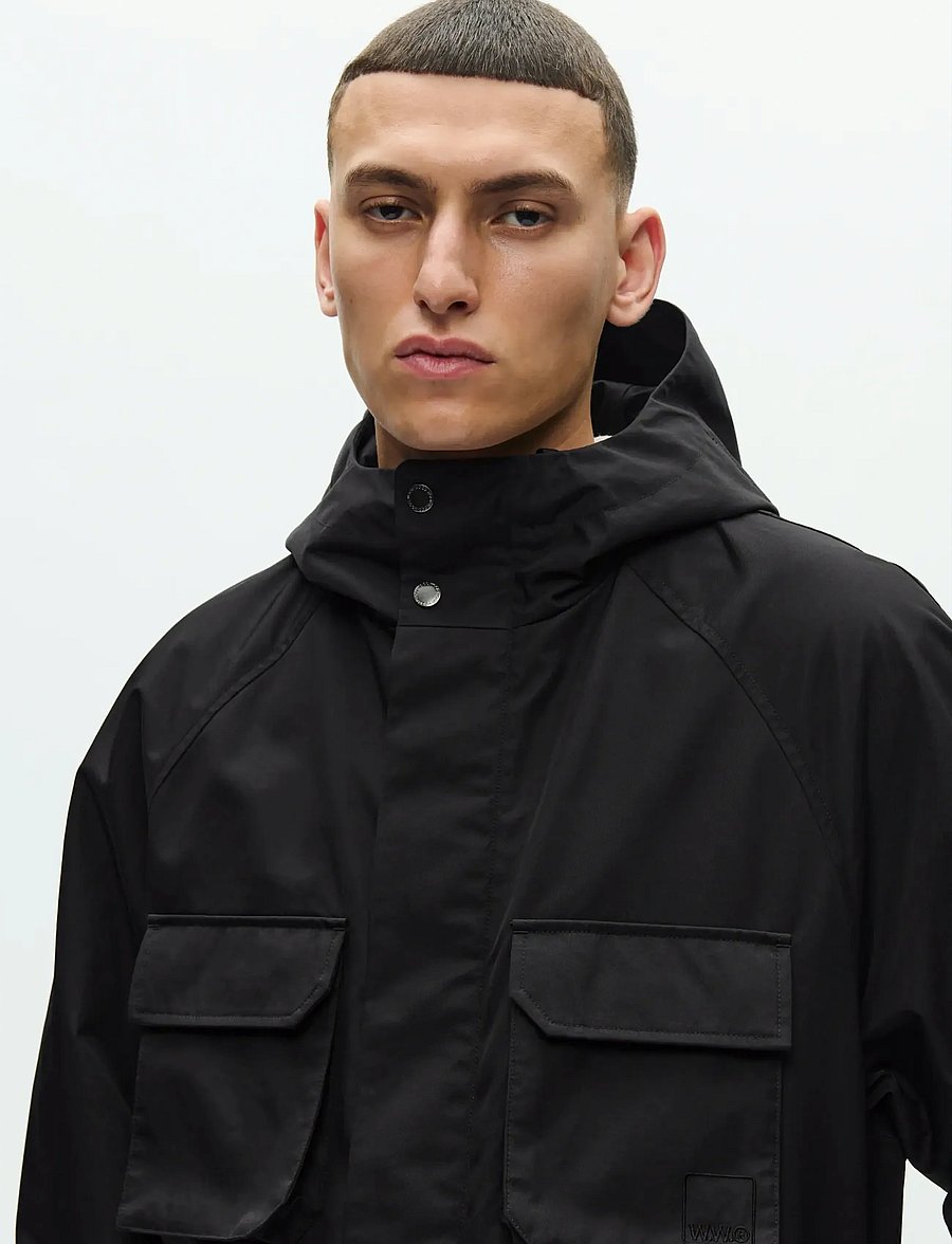 WOOD WOOD - WWPete jacket 25368 - anoraks - black - 4