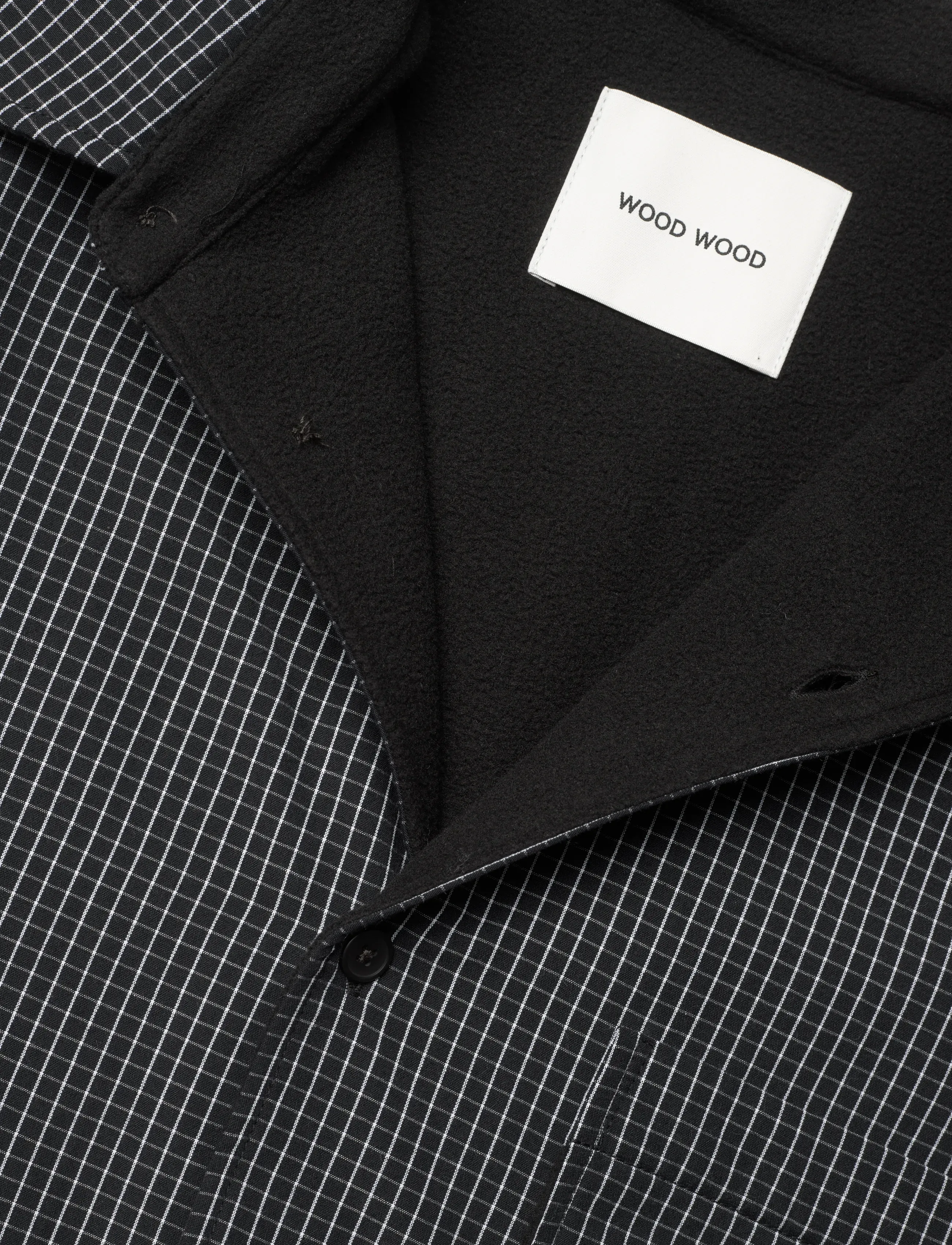 WOOD WOOD - WWKamse shirt jacket 25344 - köflóttar skyrtur - black - 2