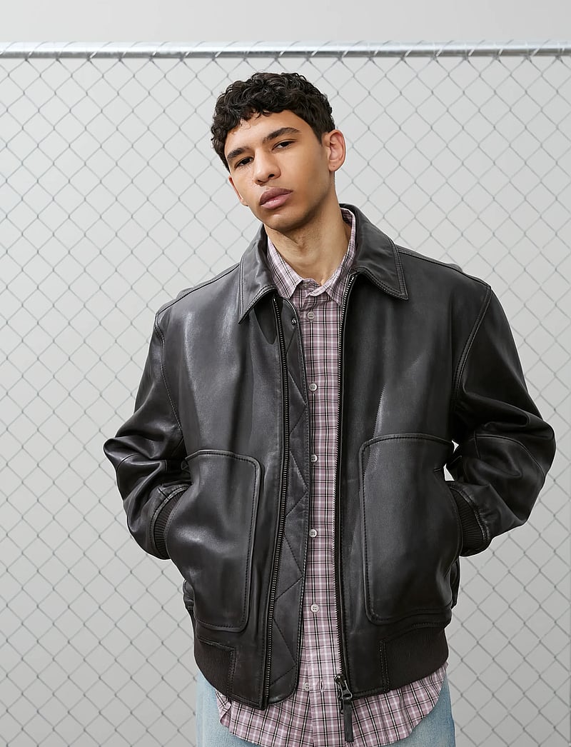 WOOD WOOD - WWKrede bomber jacket 25367 - lendurijakid - chocolate plum - 0