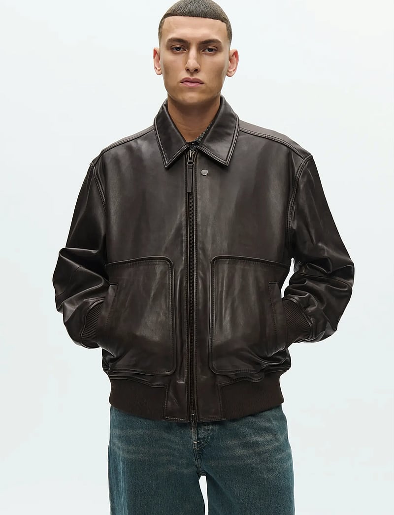 WOOD WOOD - WWKrede bomber jacket 25367 - vårjackor - chocolate plum - 0