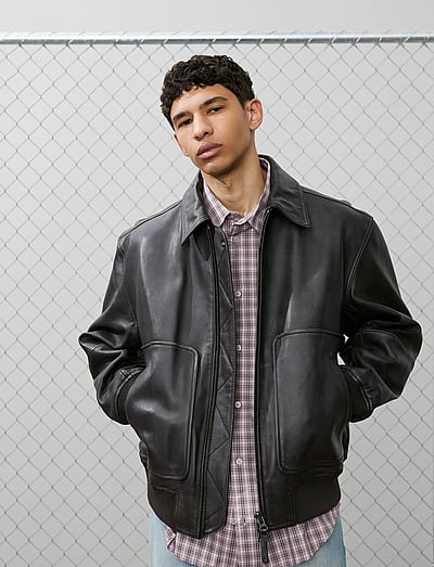 WOOD WOOD WWKrede bomber jacket 25367 - Clothing - CHOCOLATE PLUM / brown