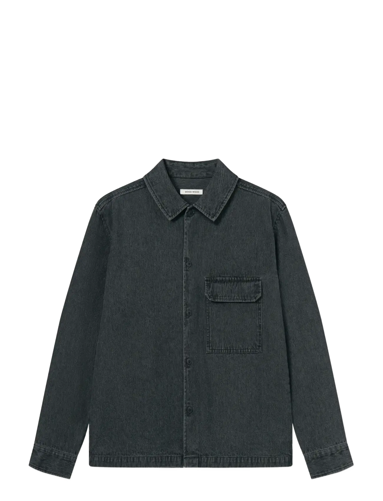 WOOD WOOD Wwdavid Overshirt 25354 Grau - XS - Herren