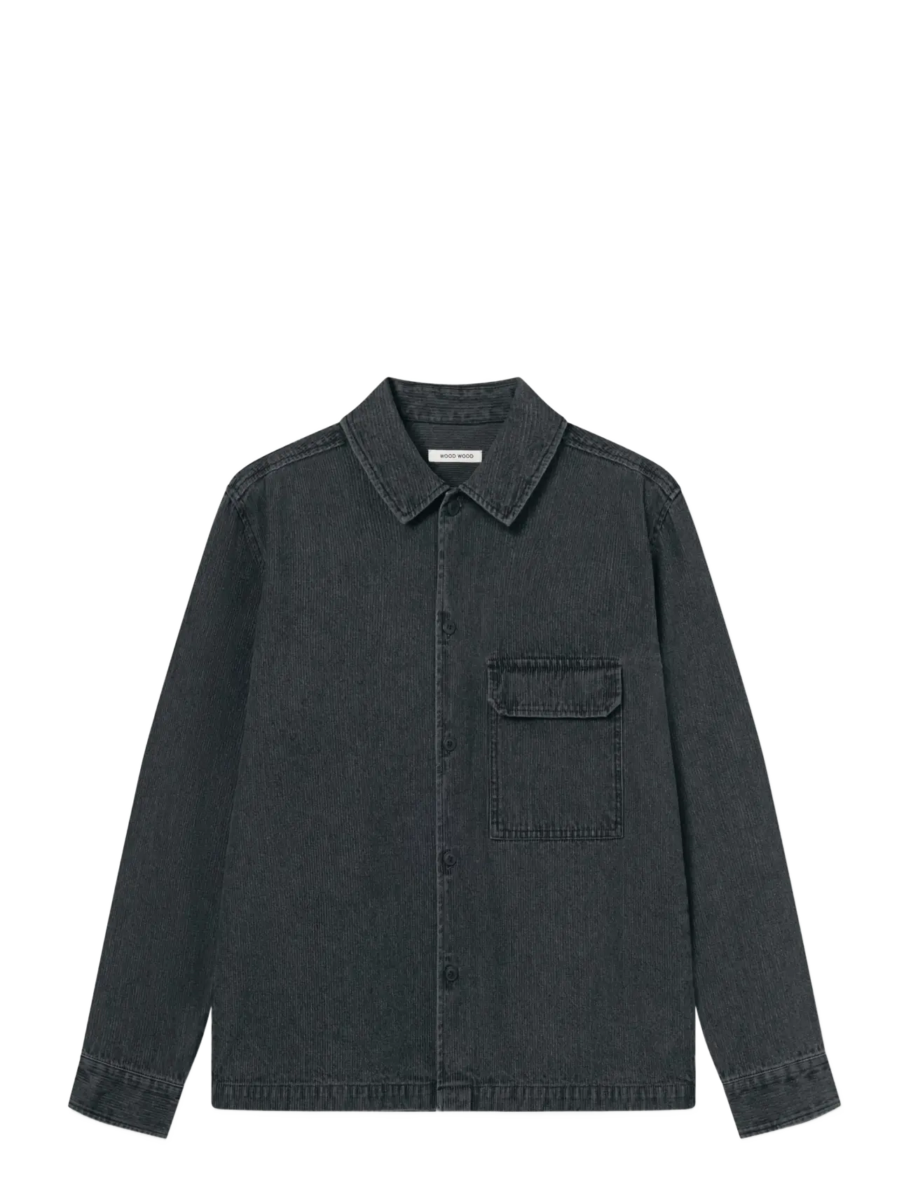 WOOD WOOD WWDavid overshirt 25354 - Designers - WASHED BLACK / grey