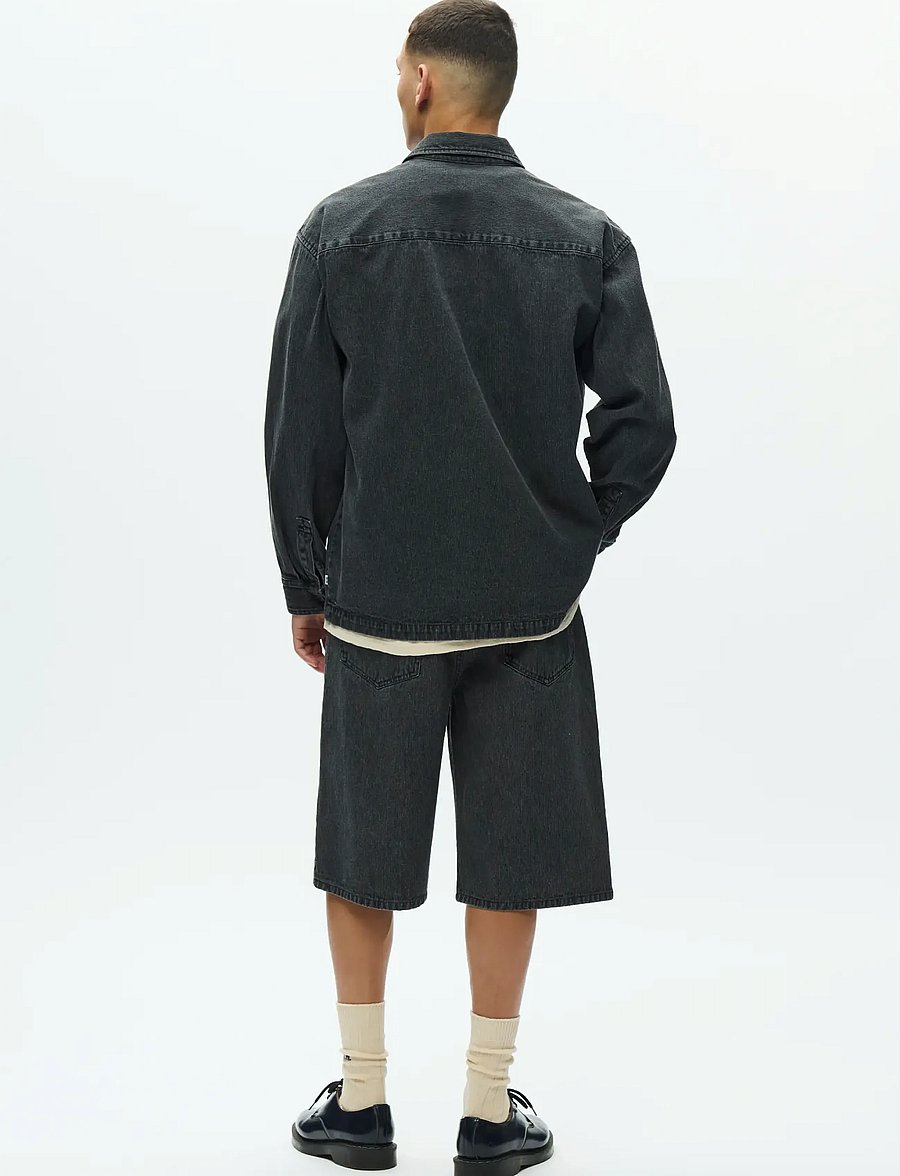 WOOD WOOD - WWDavid overshirt 25354 - Überhemden - washed black - 3