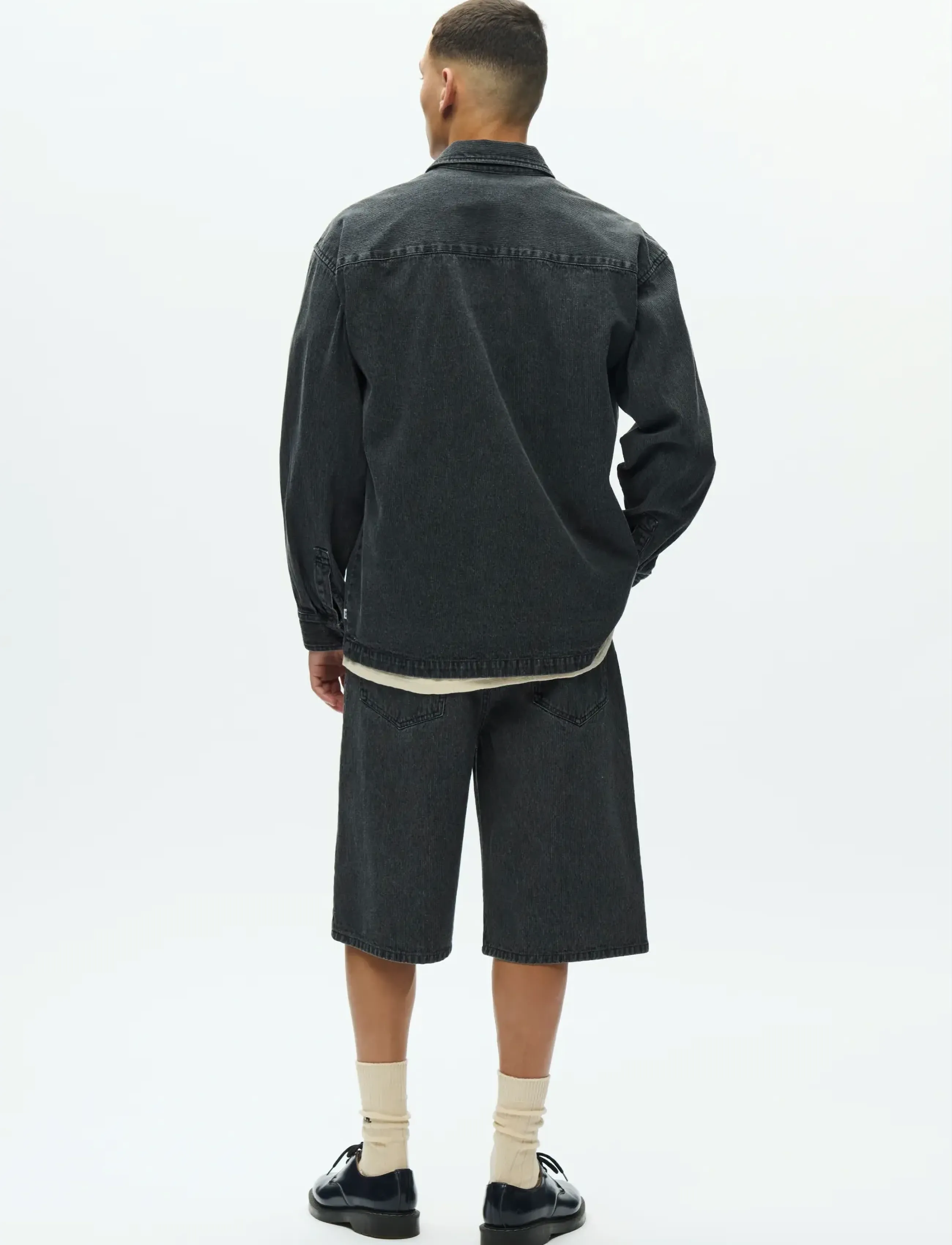 WOOD WOOD - WWDavid overshirt 25354 - jackets & coats - washed black - 3