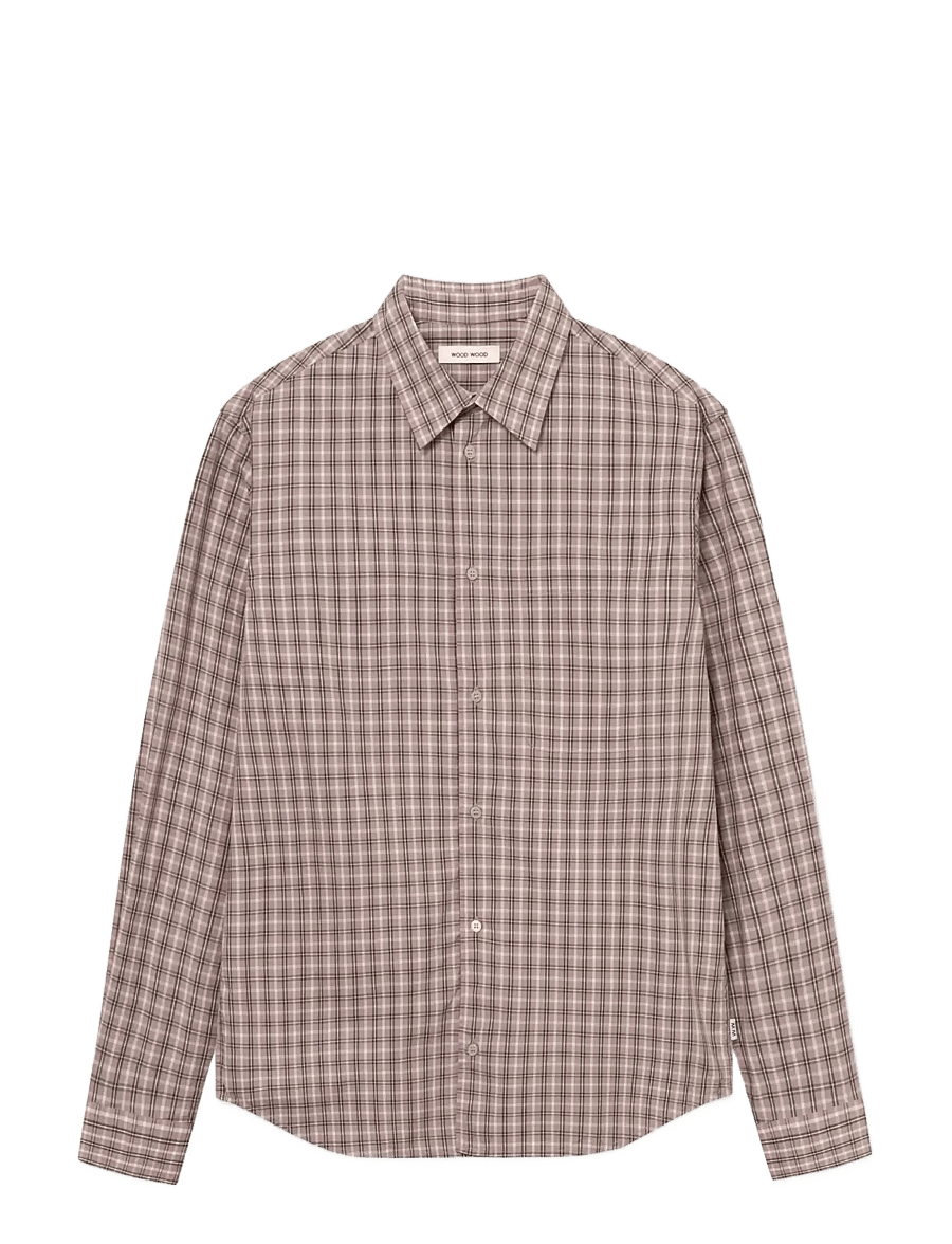 WOOD WOOD - WWNico shirt 25115 - basic-hemden - elderberry check - 1