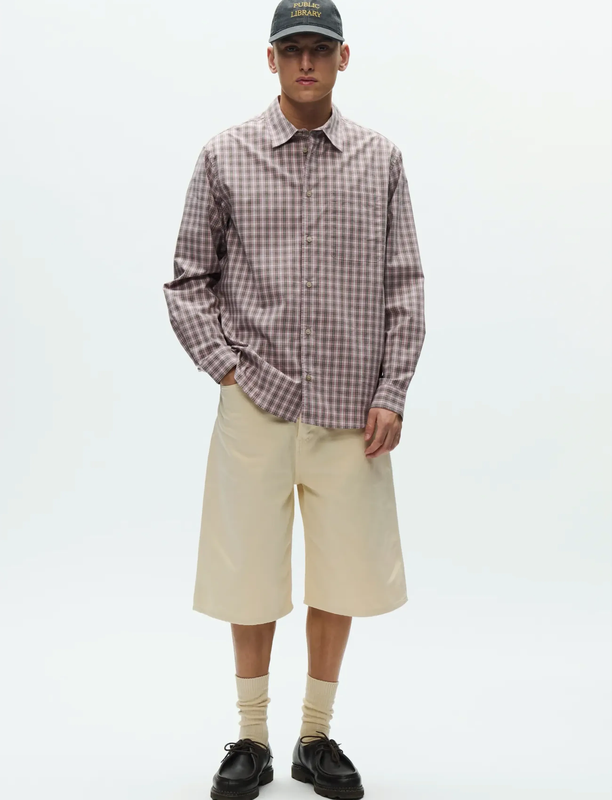 WOOD WOOD - WWNico shirt 25115 - chemises basiques - elderberry check - 2