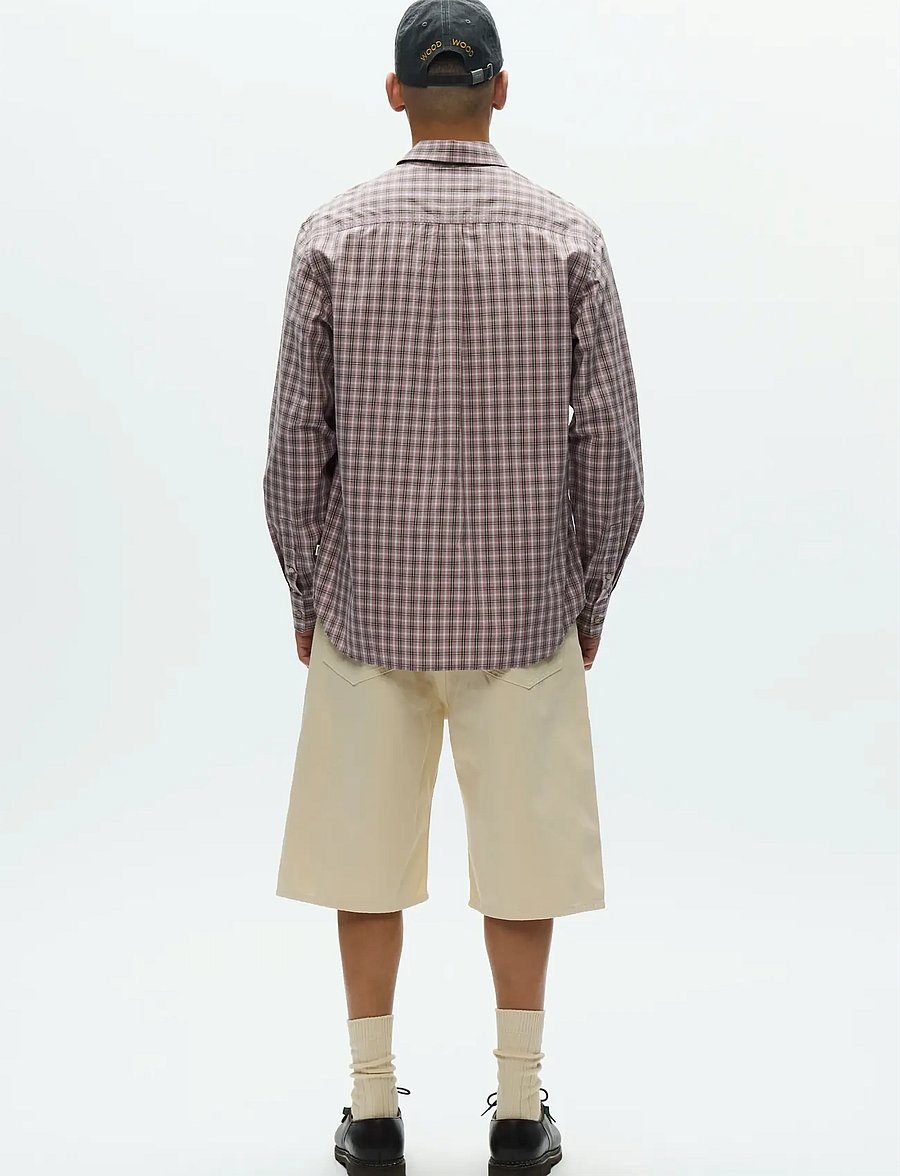 WOOD WOOD - WWNico shirt 25115 - basic-hemden - elderberry check - 3