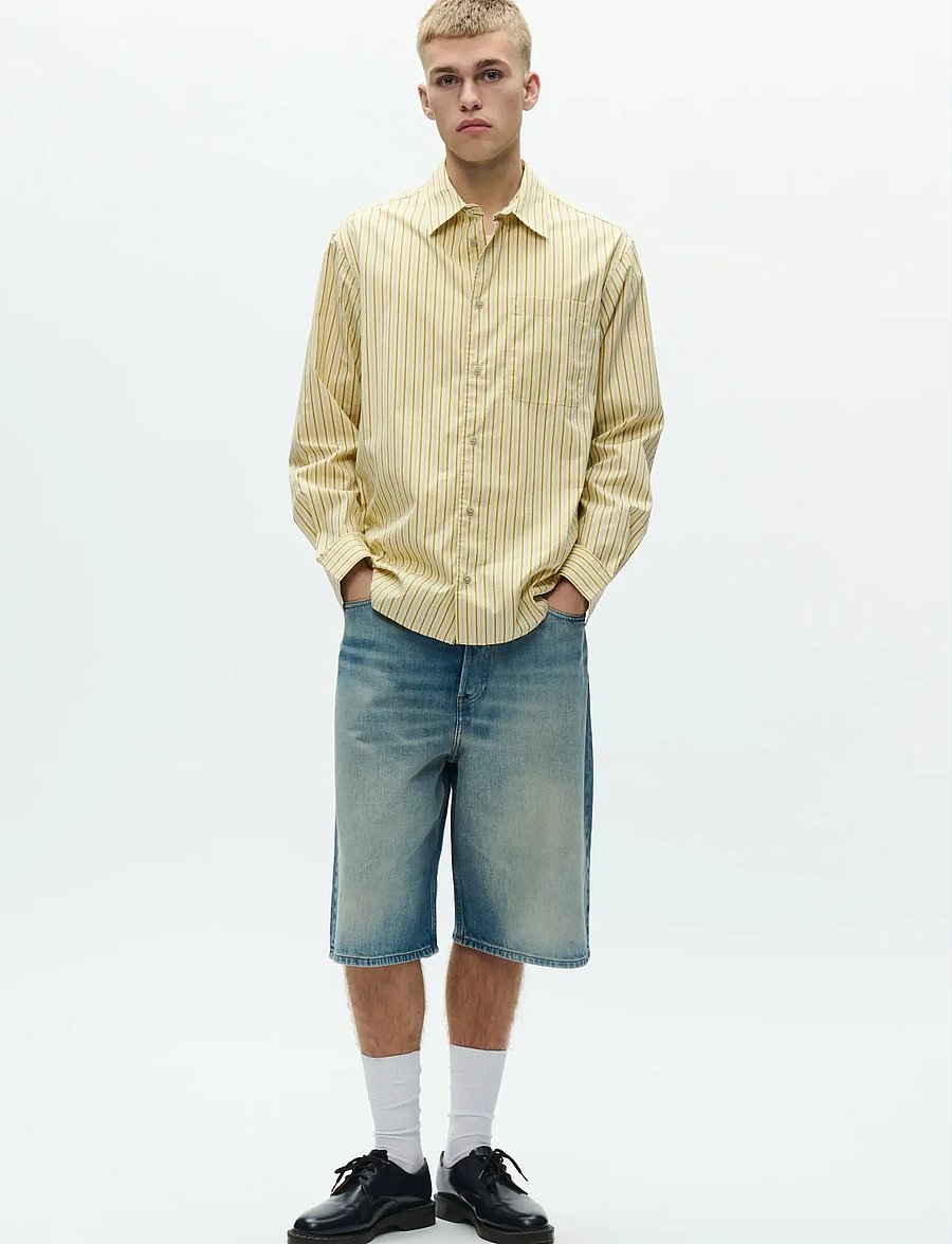 WOOD WOOD - WWNico shirt 25115 - basic-hemden - golden palm stripe - 2