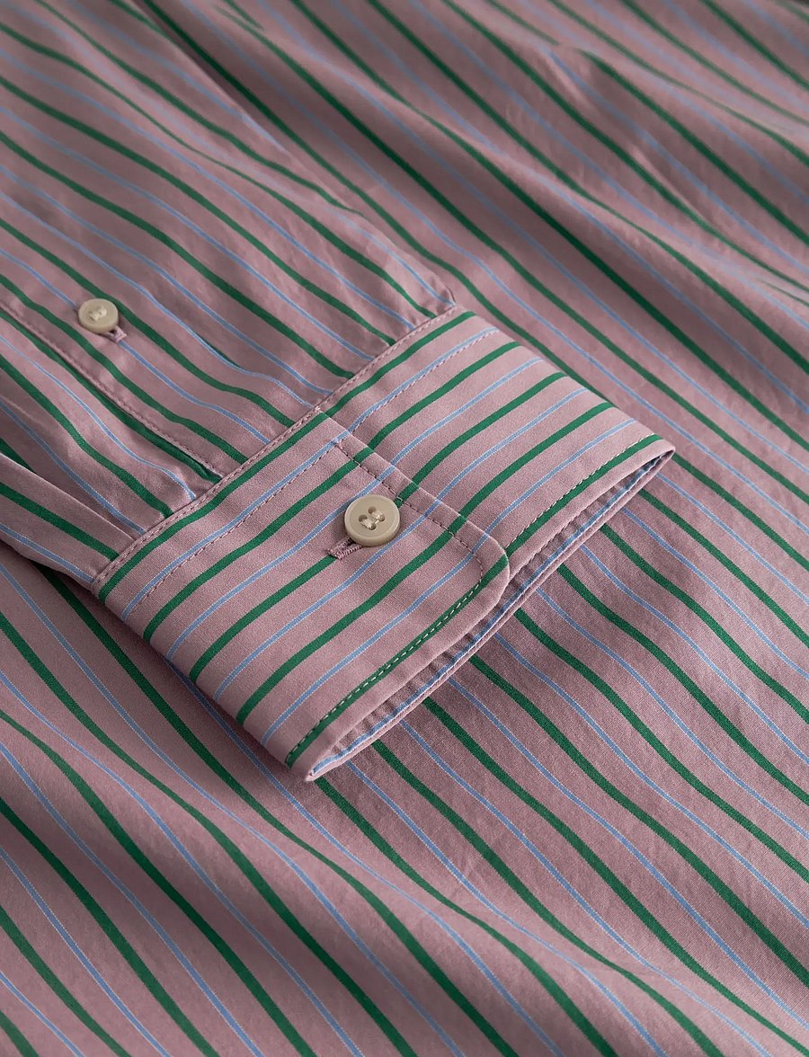 WOOD WOOD - WWNico shirt 25115 - basic skjorter - verdant green stripe - 3