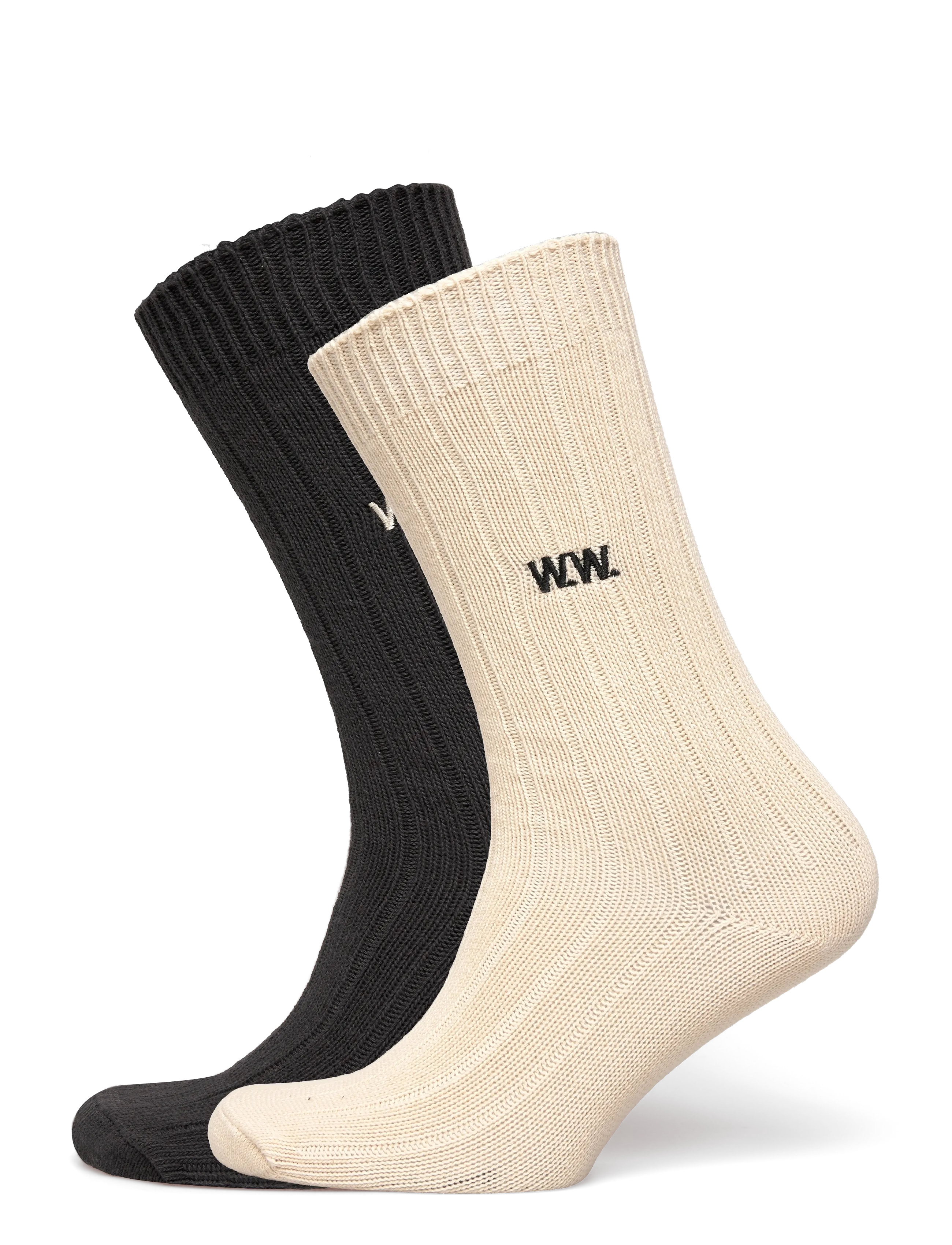 WOOD WOOD WWDakota 2 pack sock 25330 - Underkläder - TURTLEDOVE / GRAY PINSTRIPE / multi
