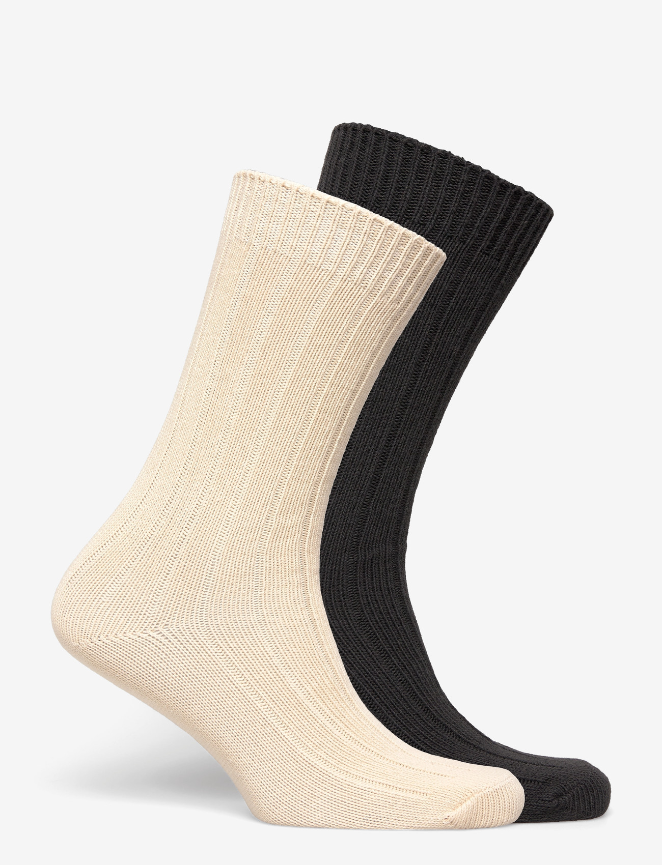 WOOD WOOD - WWDakota 2 pack sock 25330 - crew socks - turtledove / gray pinstripe - 1