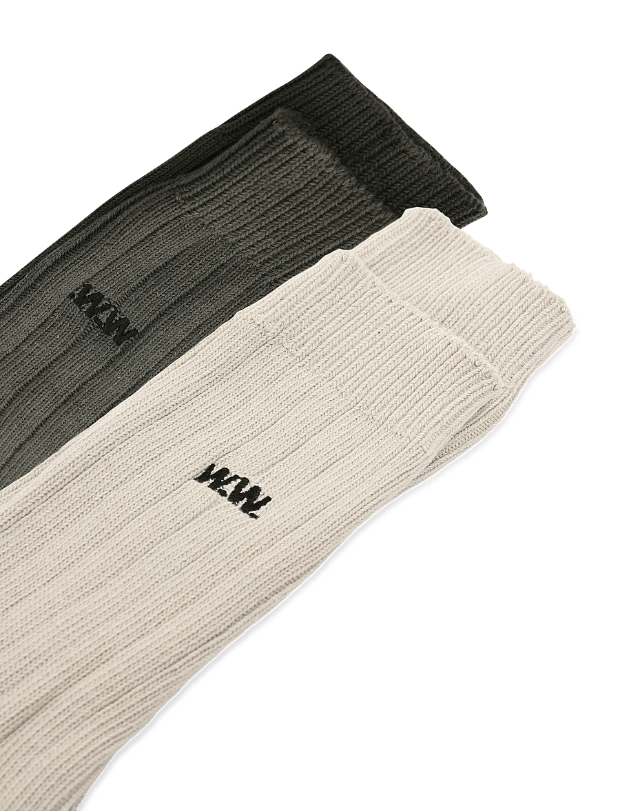 WOOD WOOD - WWDakota 2 pack sock 25330 - tennissocken - silver birch/deep depths - 2