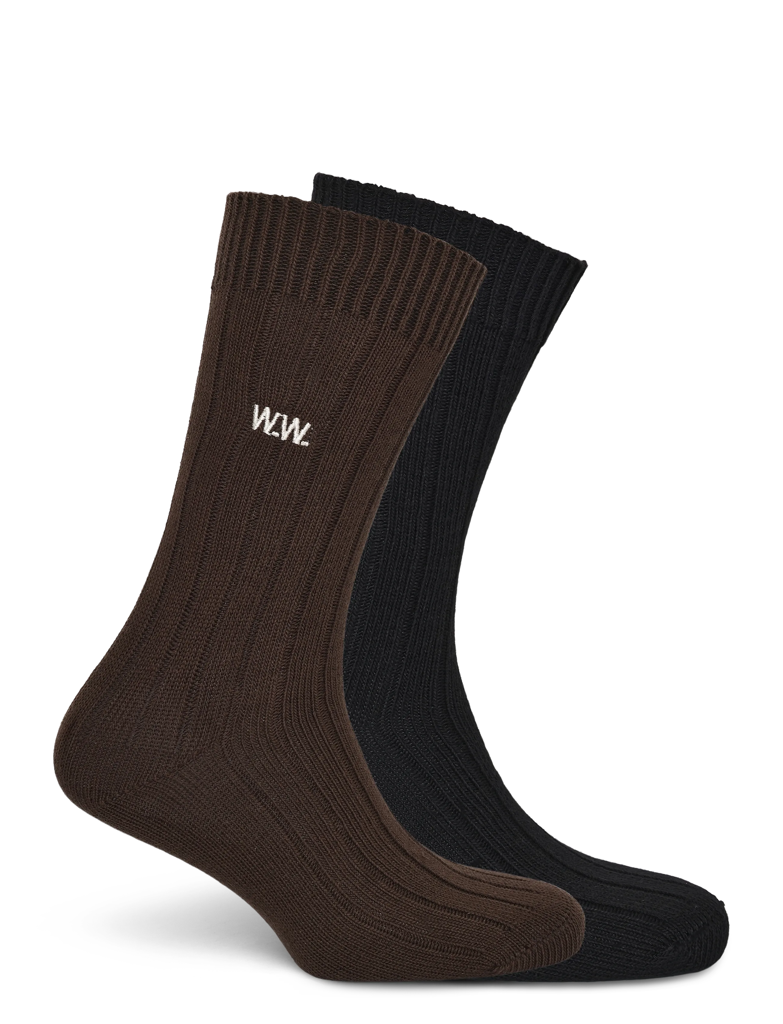 WOOD WOOD WWDakota 2 pack sock 25330 - Tennissocken - DESERT PALM/BLACK / brown