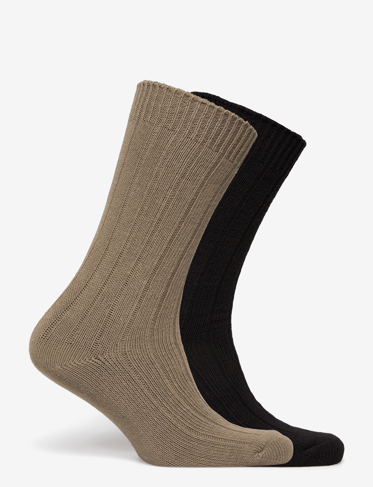 WOOD WOOD - WWDakota 2 pack sock 25330 - crew-socken - seneca rock/ black - 1