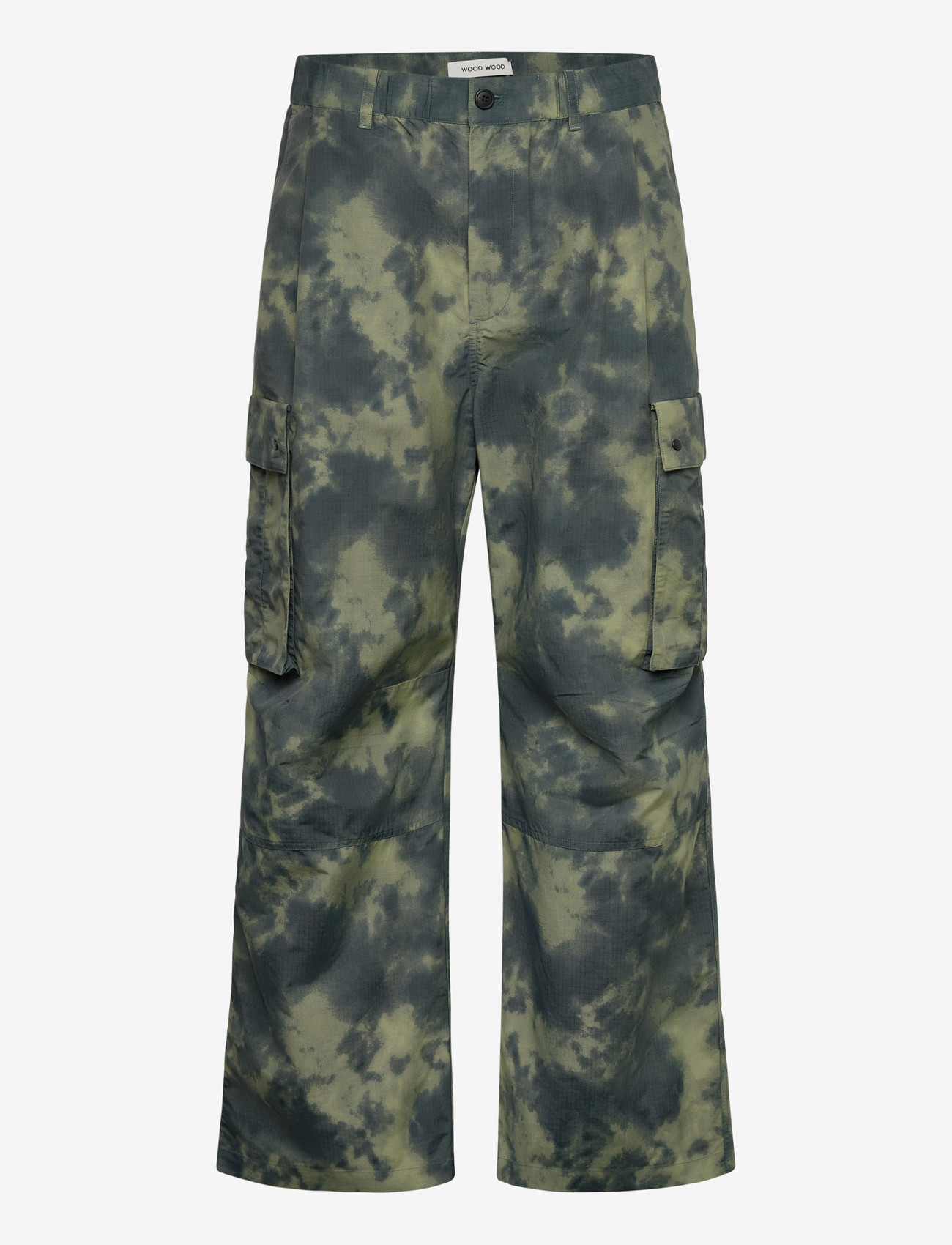 WOOD WOOD WWEthan cargo trousers 25357 - Bukser - CLOUDY BLUE / khaki/green