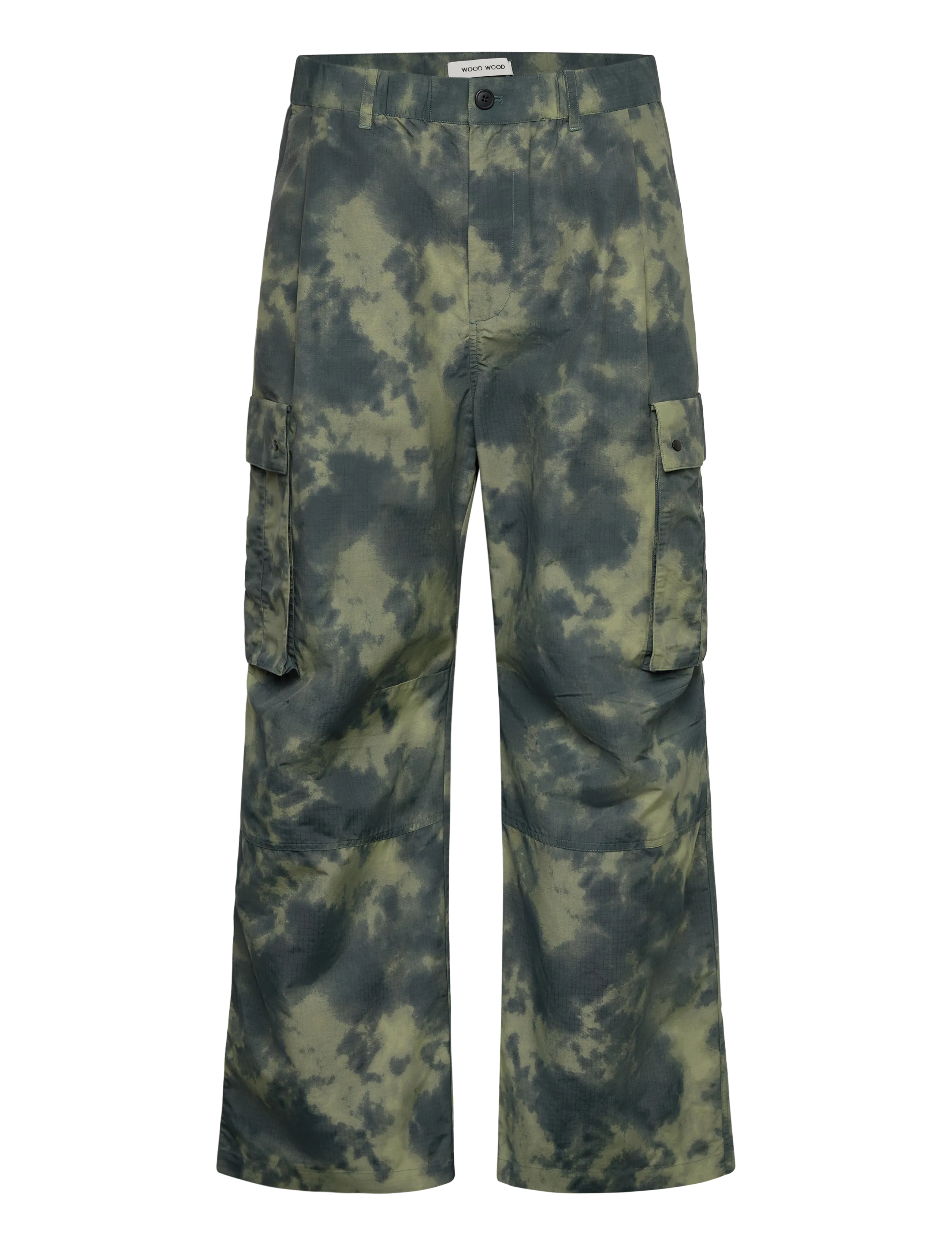 WOOD WOOD WWEthan cargo trousers 25357 - Bukser - CLOUDY BLUE / khaki/green