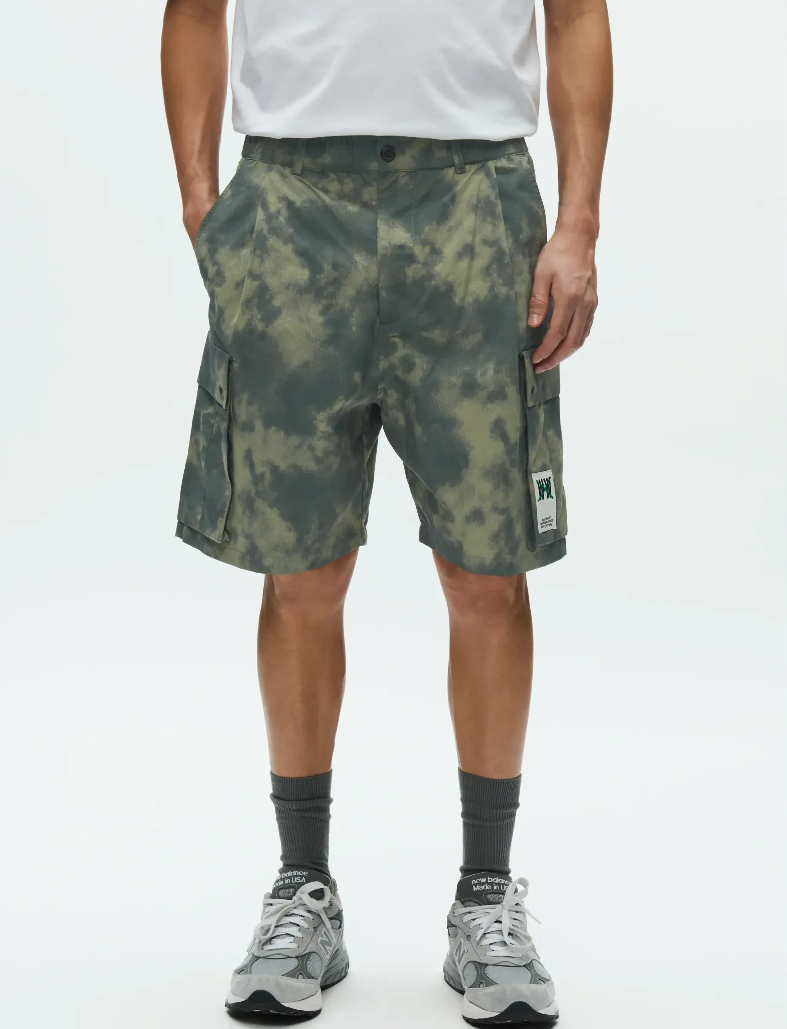WOOD WOOD Wwethan Cargo Shorts 25357, S, Khaki green, Shorts > Cargo Shorts, Herre