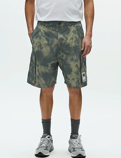 WOOD WOOD WWEthan cargo shorts 25357 - Clothing - CLOUDY BLUE / khaki/green