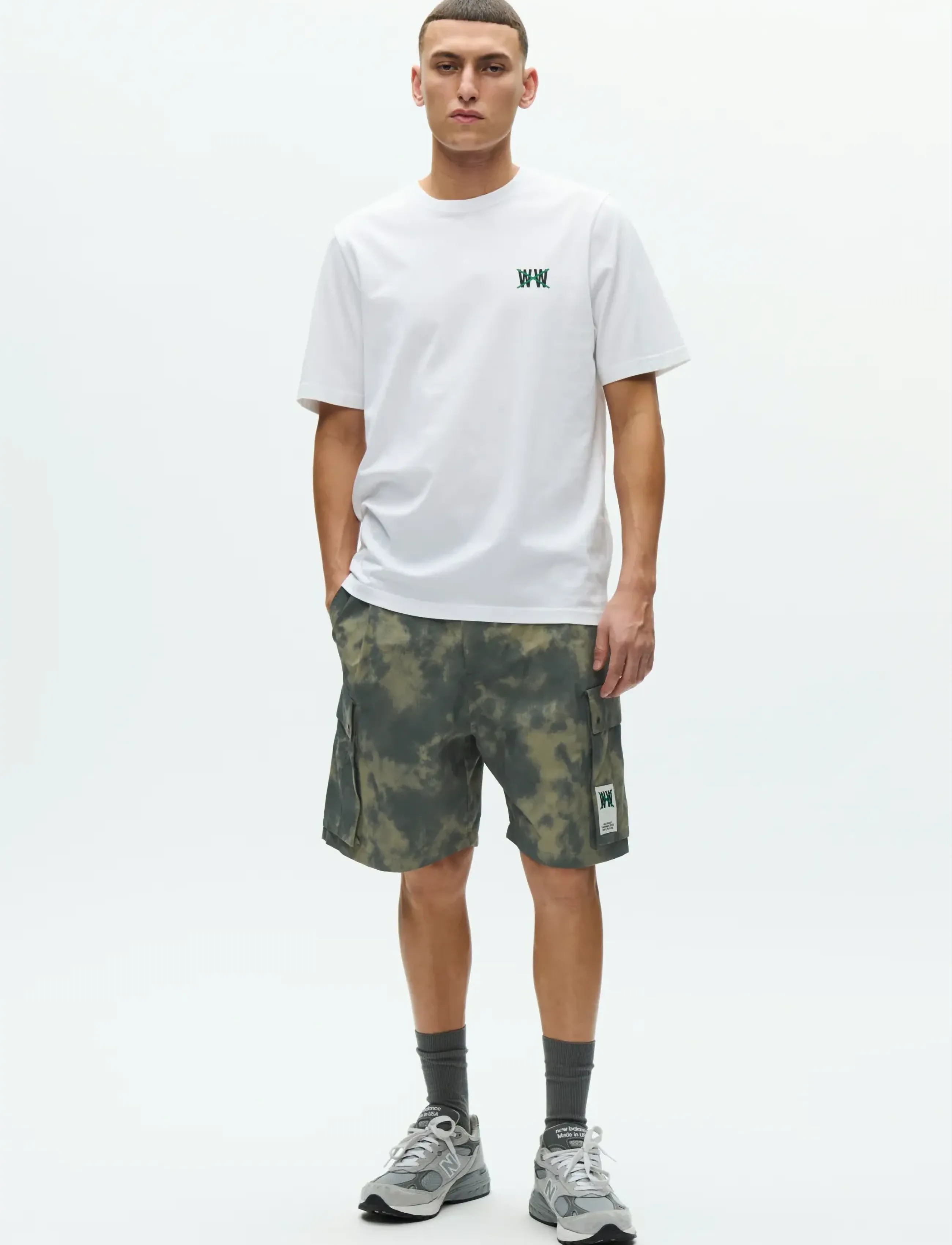 WOOD WOOD - WWEthan cargo shorts 25357 - lühikesed kargopüksid - cloudy blue - 4
