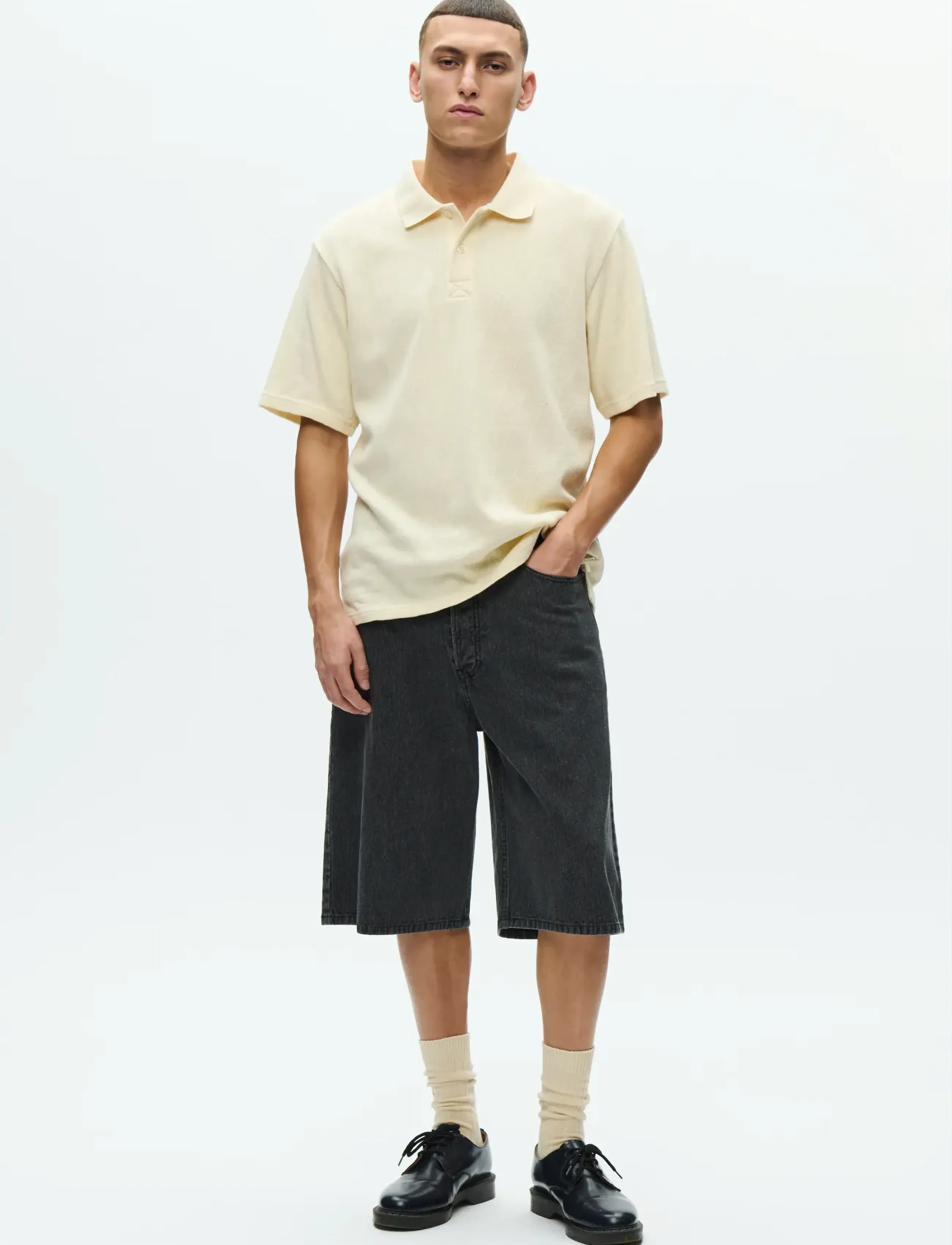 WOOD WOOD - WWType 16 jorts 25354 - denim shorts - washed black - 3