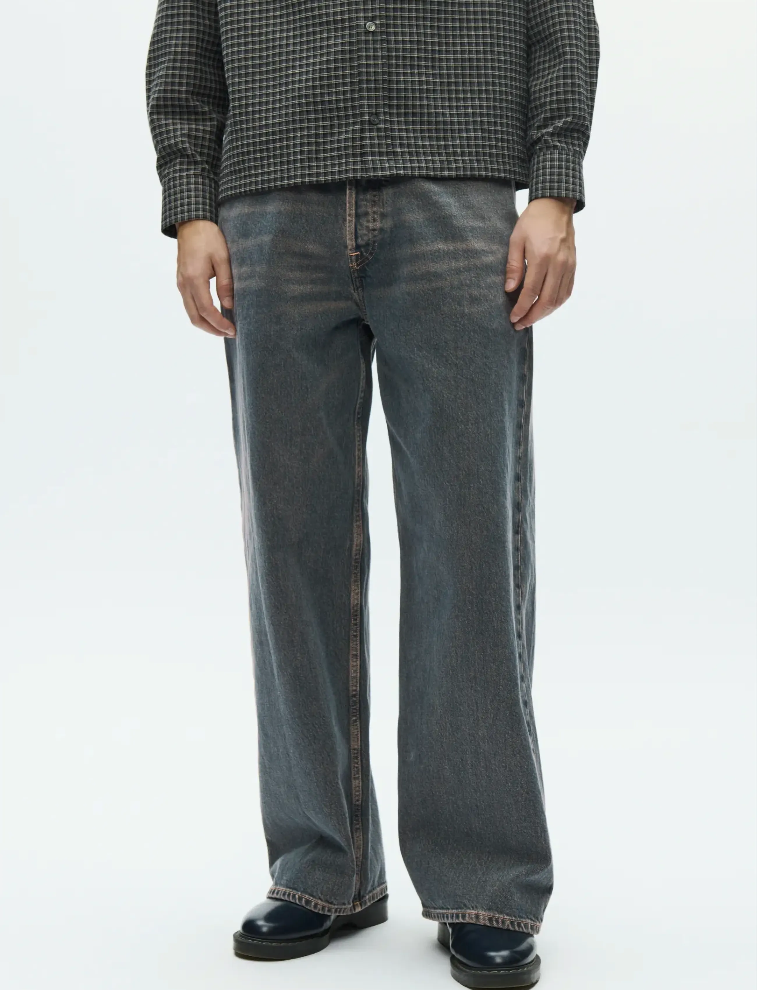 WOOD WOOD WWType 3 jeans 25376 - Loose jeans - SMOKEY BLUE / grey