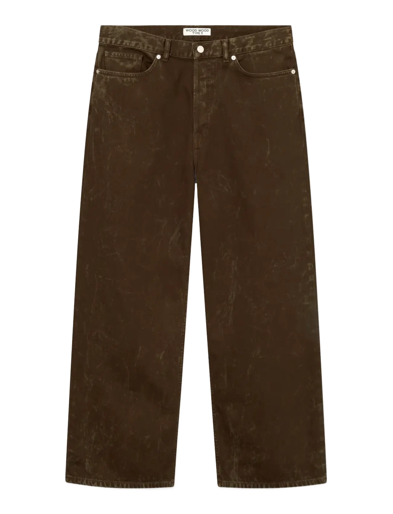WOOD WOOD WWType 3 jeans 25377 - Riided - BROWN MARBLE / brown