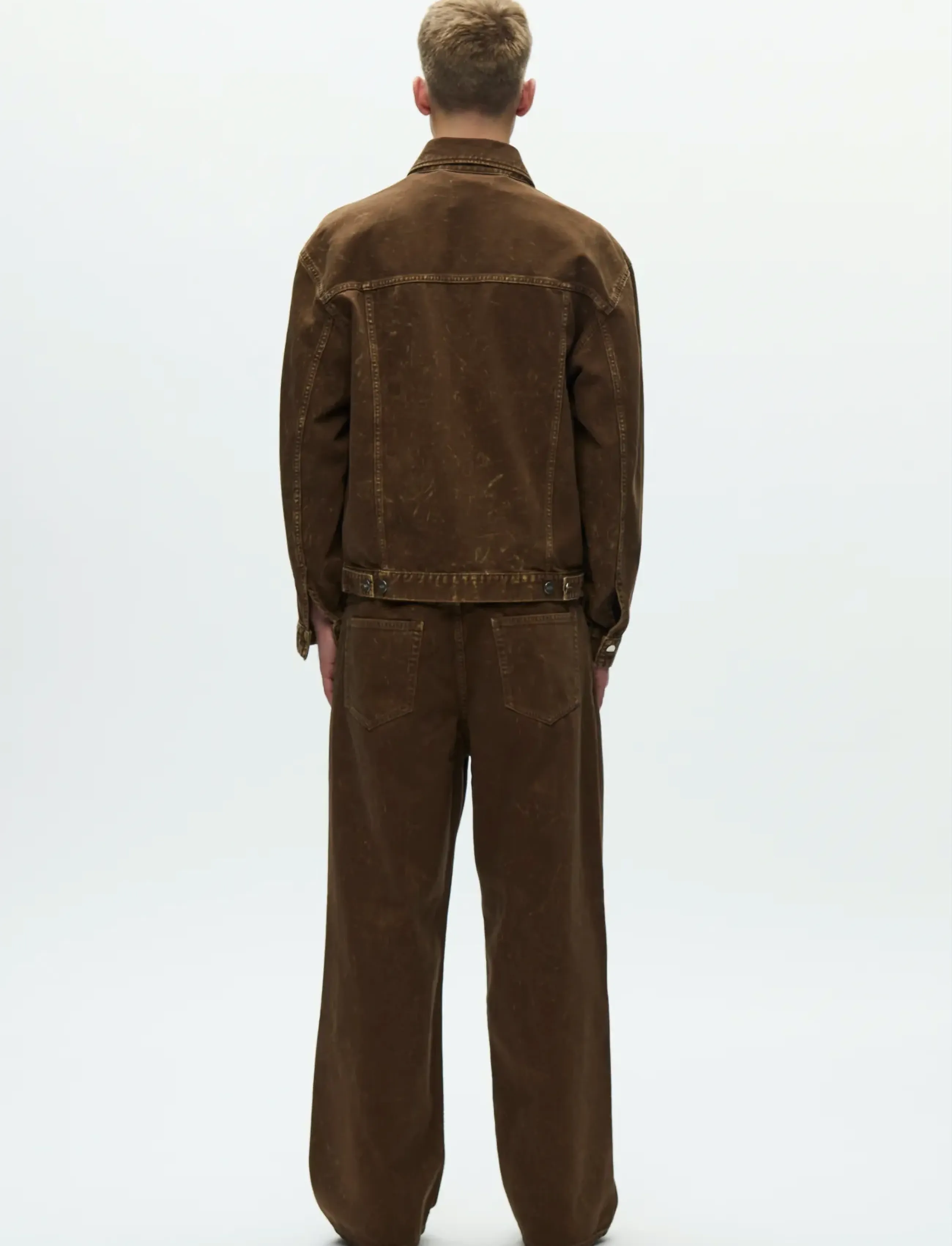 WOOD WOOD - WWType 3 jeans 25377 - loose jeans - brown marble - 3