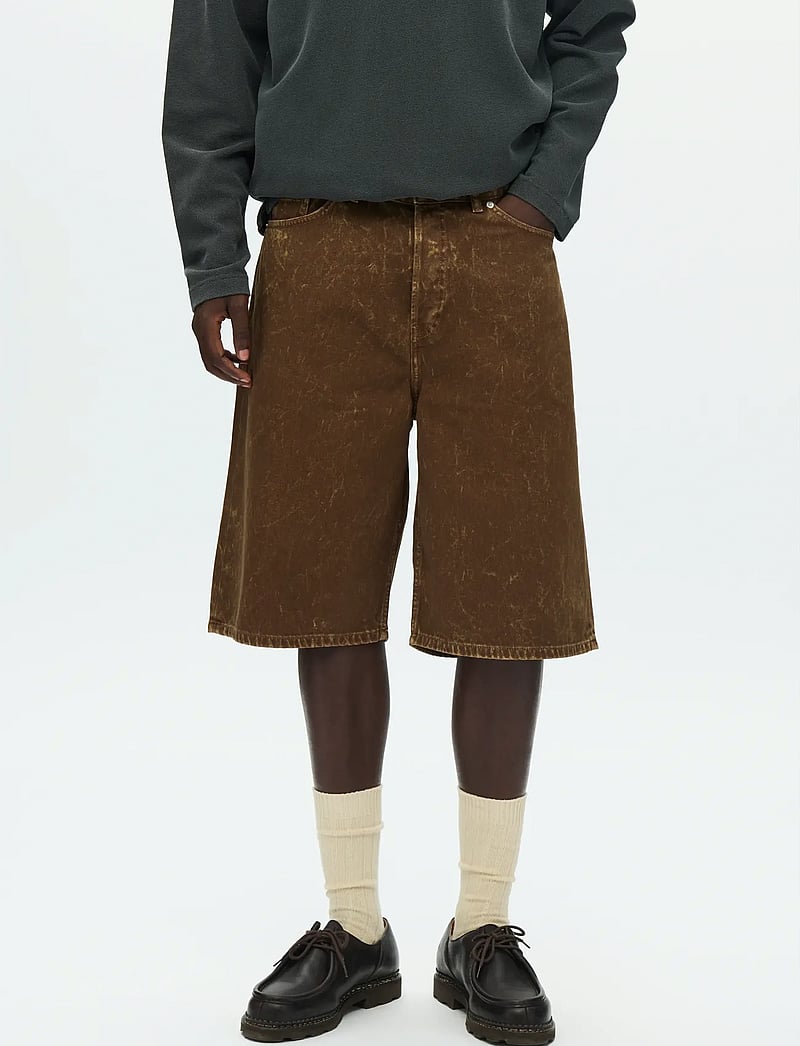 WOOD WOOD - WWType 16 jorts 25377 - jeans shorts - brown marble - 0