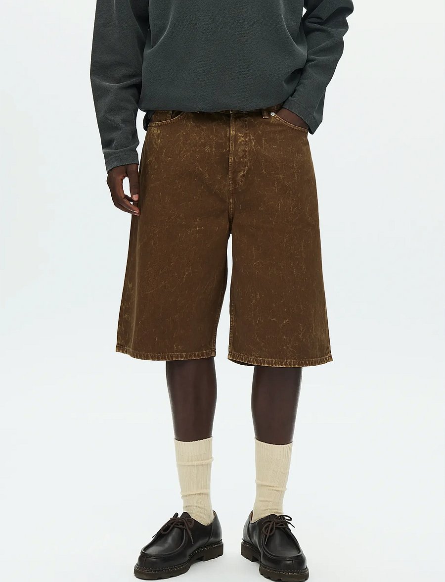 WOOD WOOD - WWType 16 jorts 25377 - denim shorts - brown marble - 0
