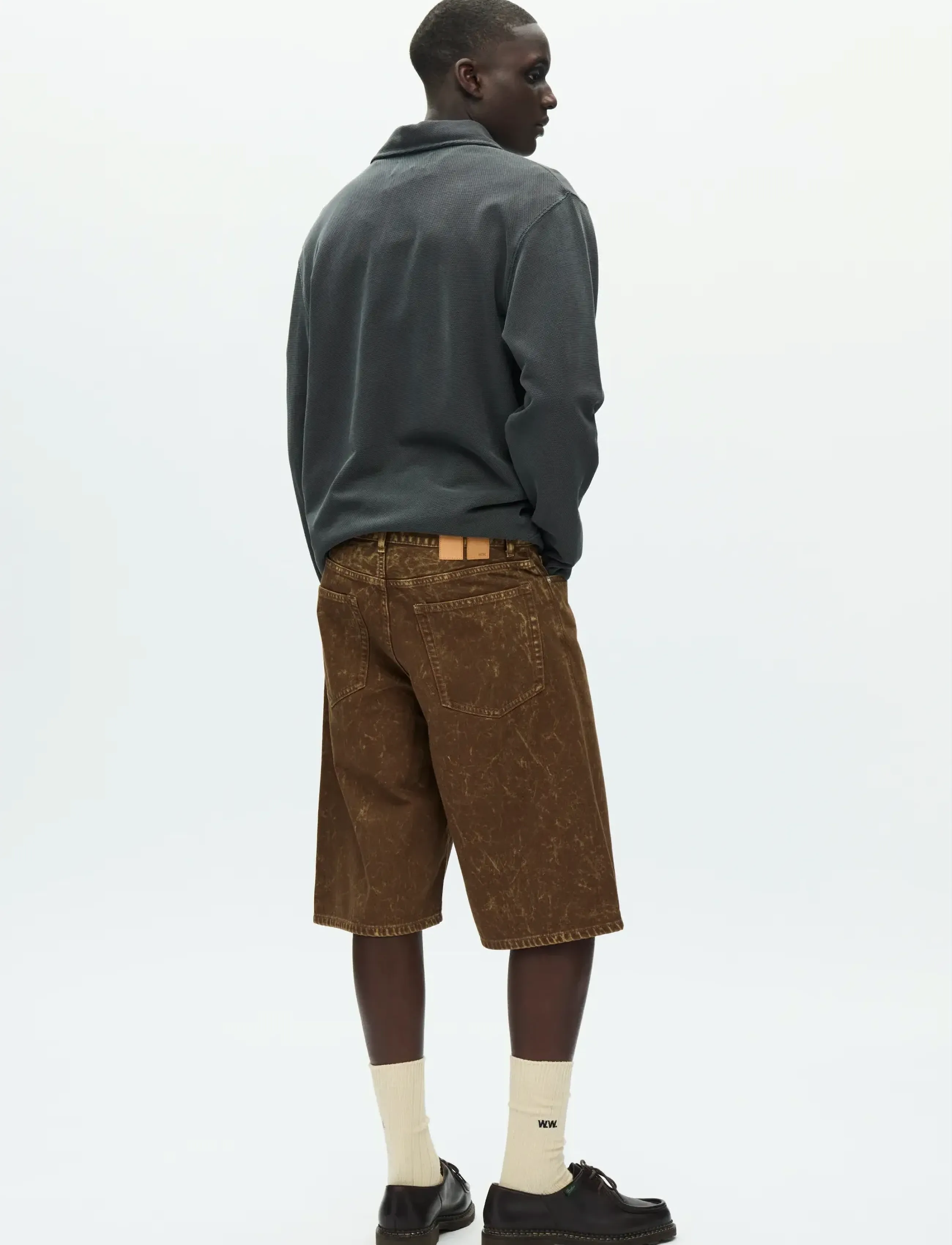 WOOD WOOD - WWType 16 jorts 25377 - jeansshorts - brown marble - 3