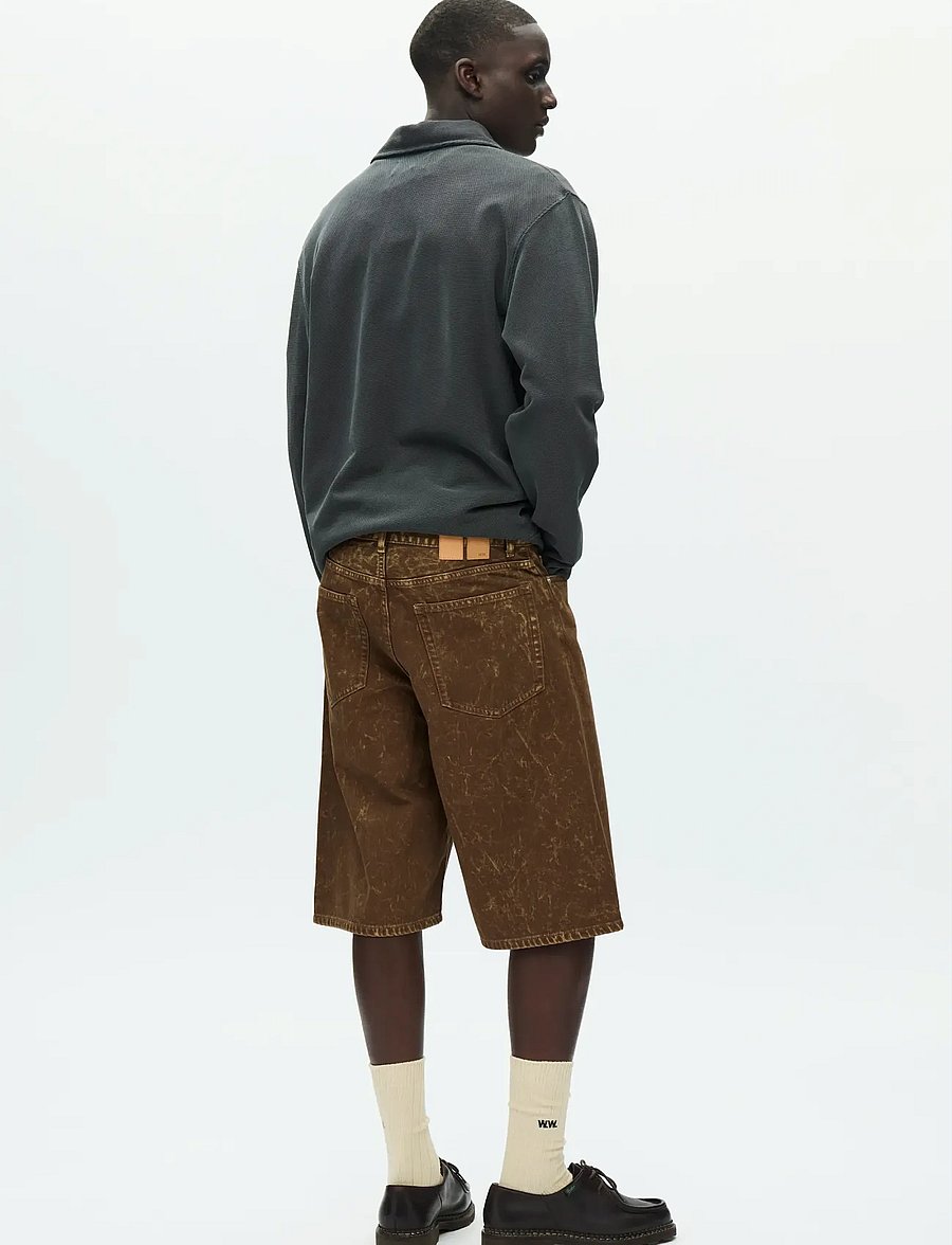 WOOD WOOD - WWType 16 jorts 25377 - denim shorts - brown marble - 3