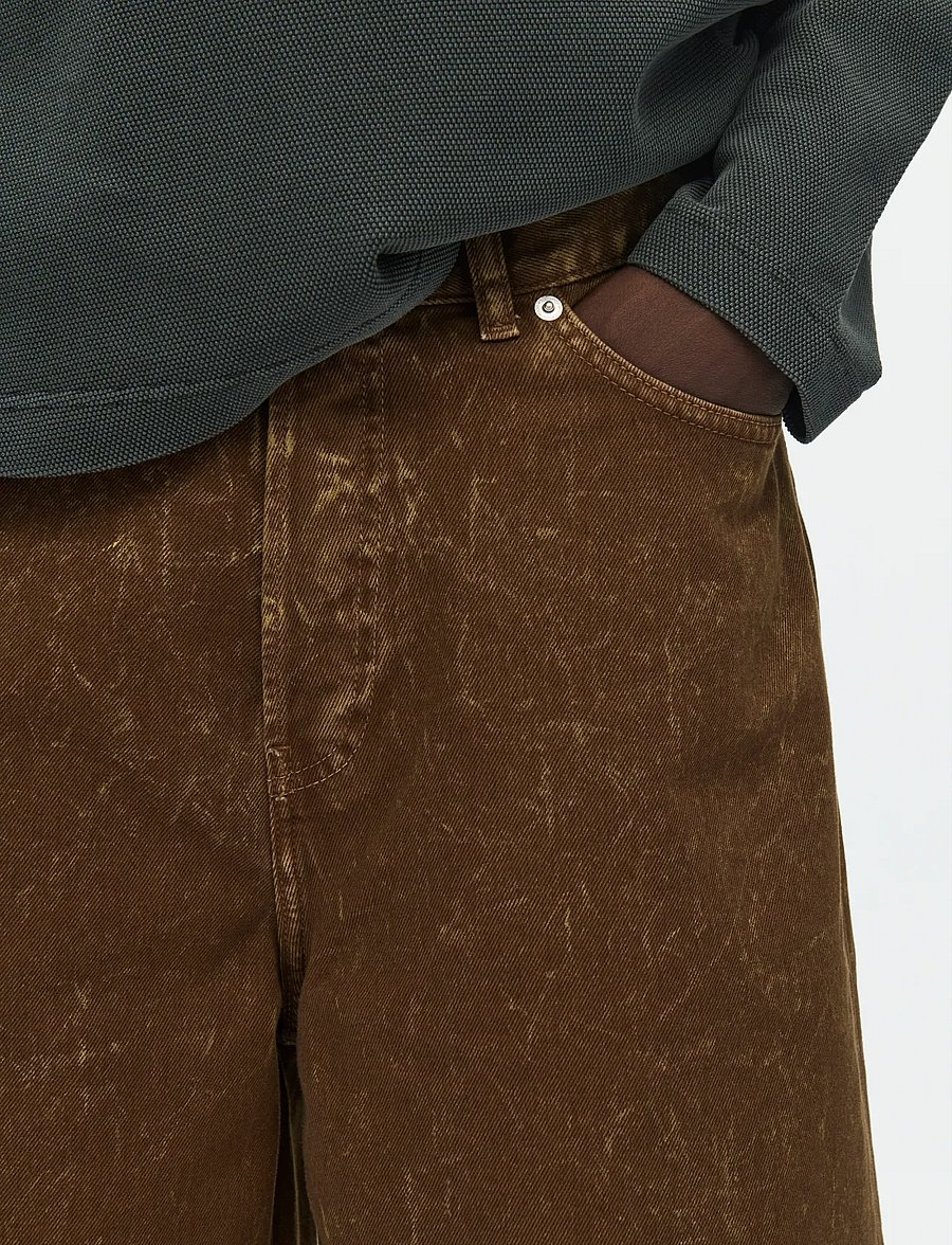 WOOD WOOD - WWType 16 jorts 25377 - denim shorts - brown marble - 4