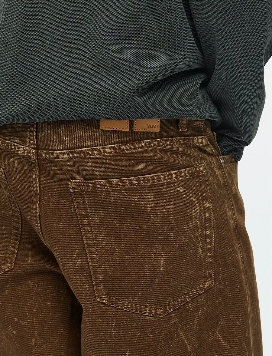 WOOD WOOD - WWType 16 jorts 25377 - denim shorts - brown marble - 5