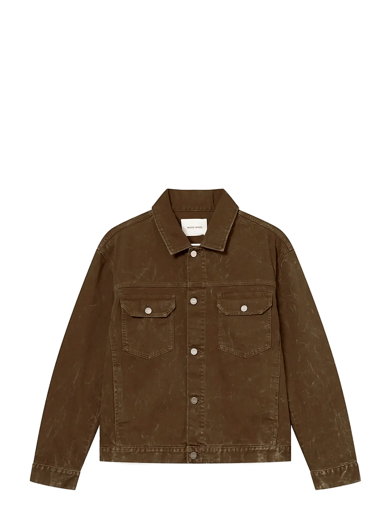 WOOD WOOD - WWType 10 jacket 25377 - uforede denimjakker - brown marble - 1