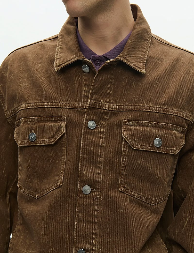 WOOD WOOD - WWType 10 jacket 25377 - uforede denimjakker - brown marble - 3