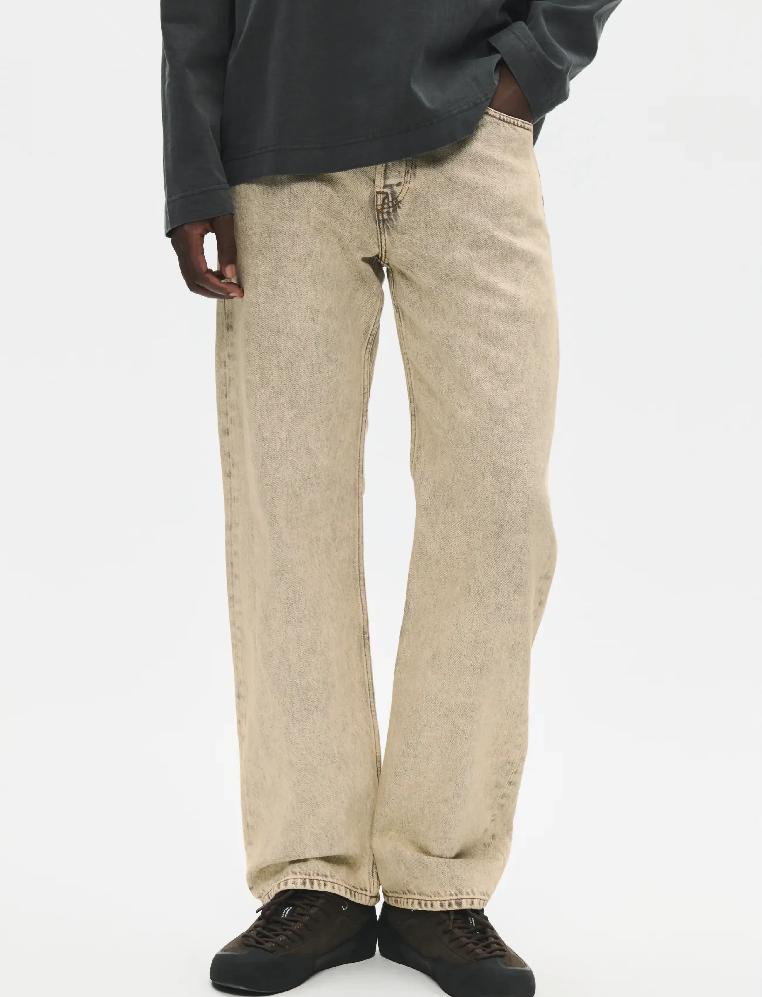 WOOD WOOD Wwtype 2 Jeans 25379, 36 x 32, Beige, Jeans > Almindelige, Herre